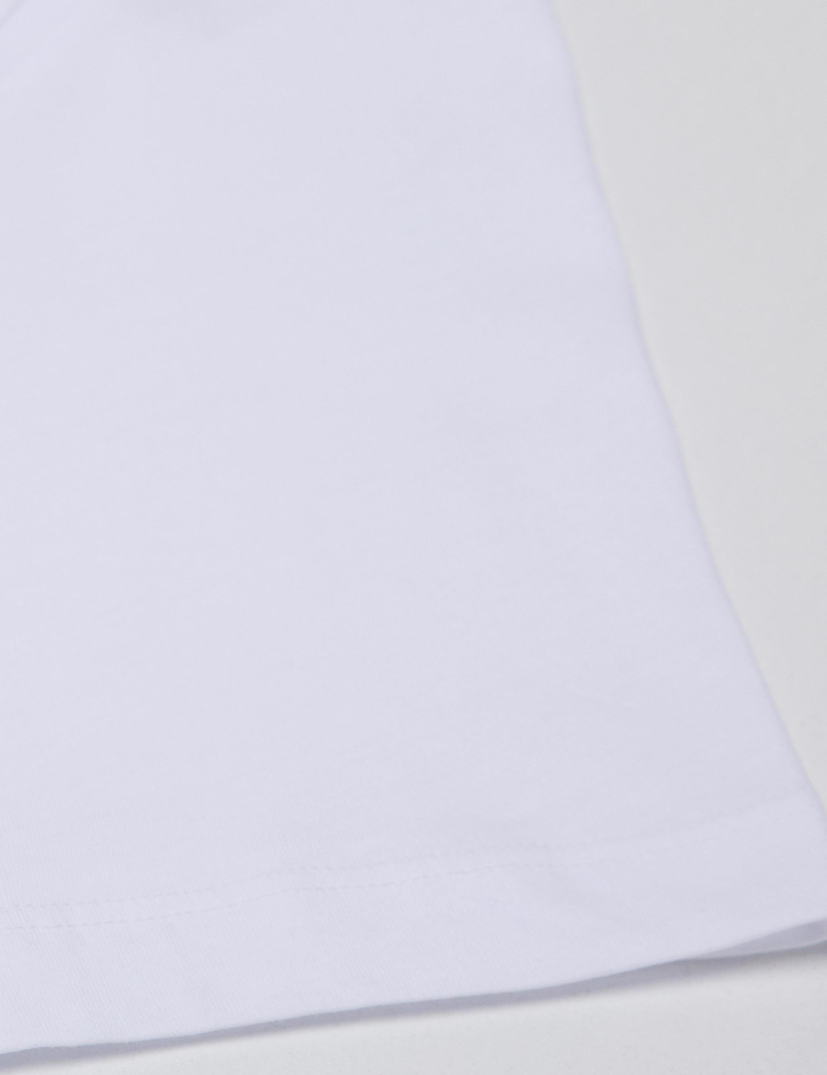 Beyaz Regular Fit Polo Yaka Basic T-Shirt