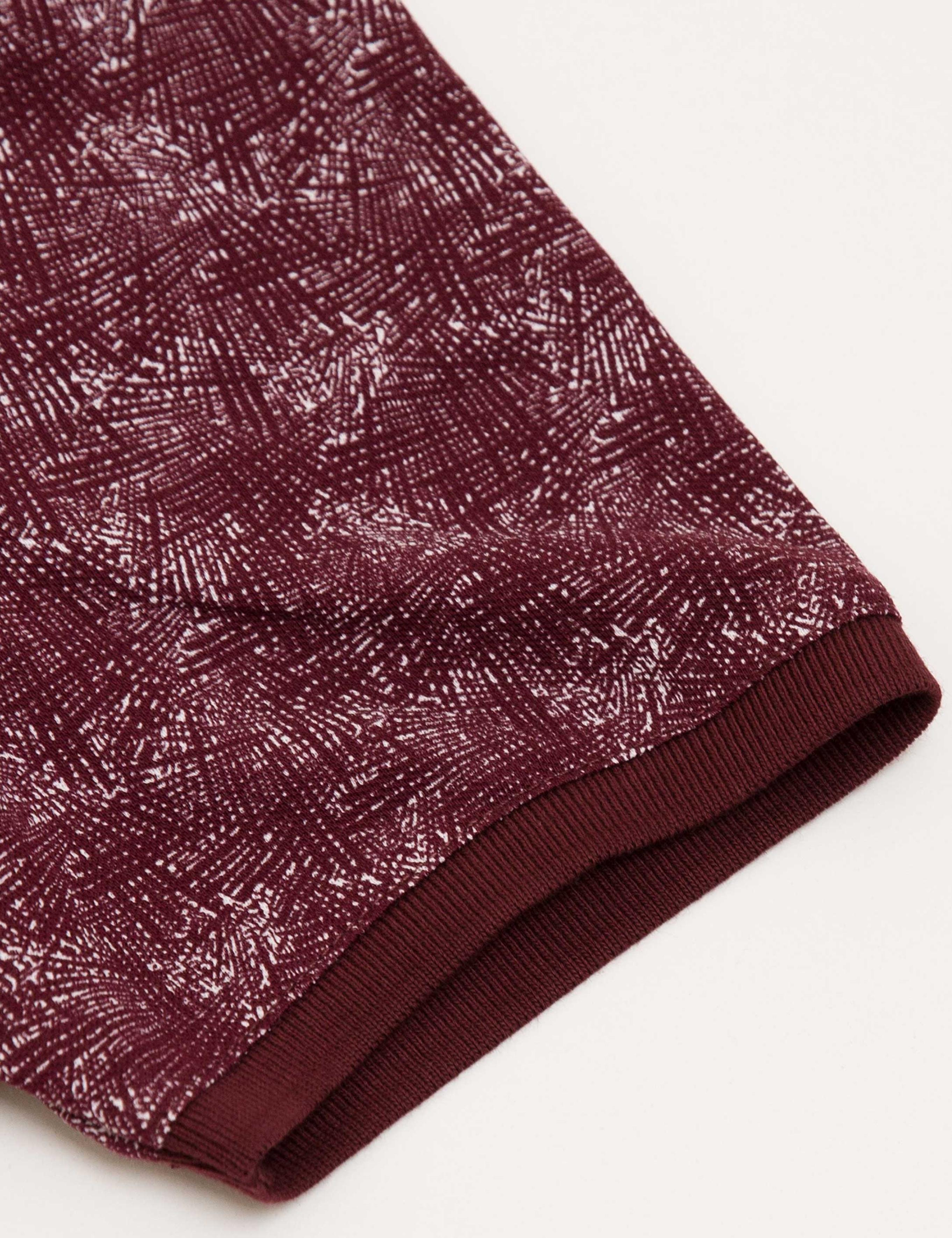 Bordo Slim Fit Polo Yaka T-Shirt