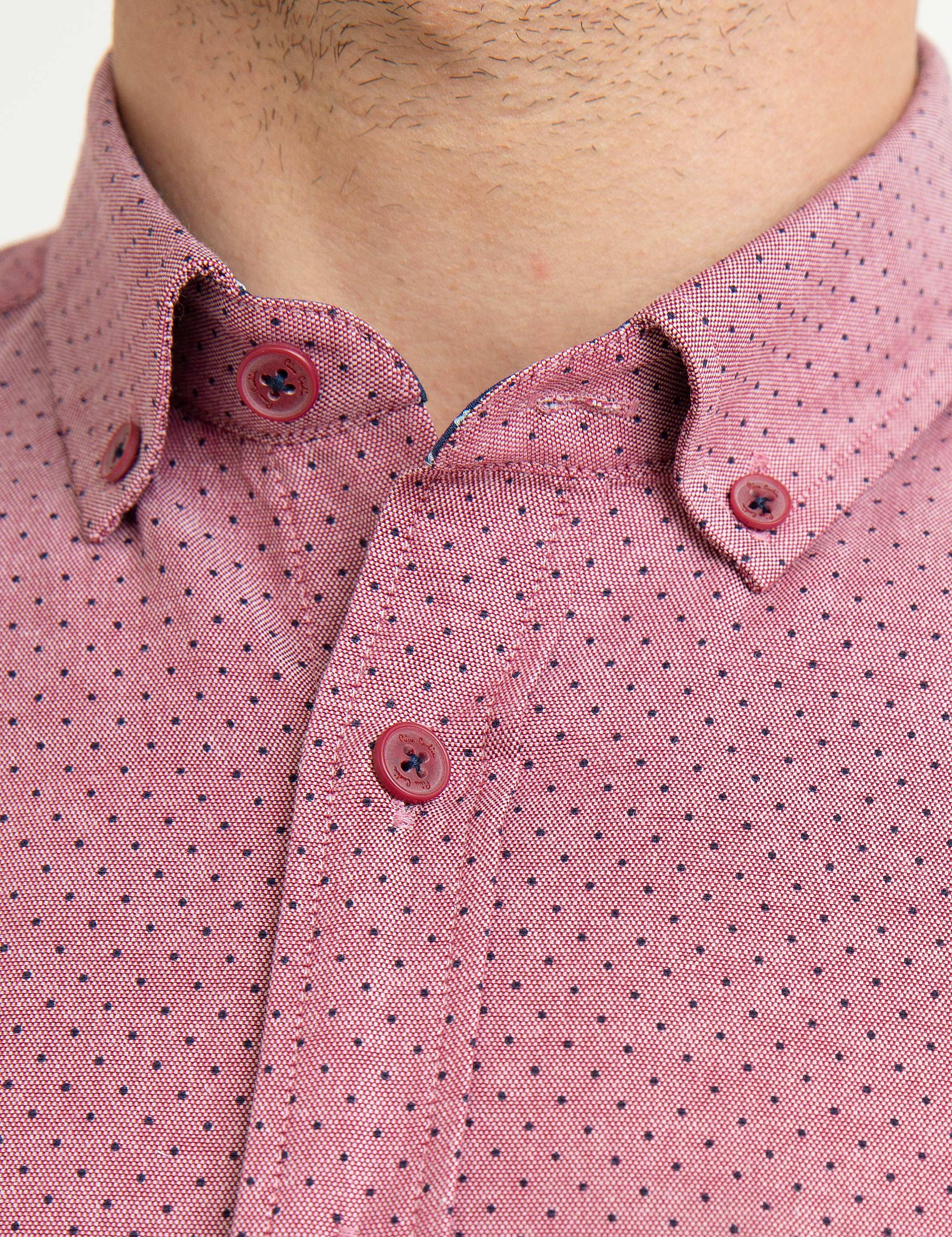 Bordo Slim Fit Gömlek