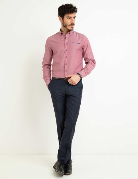Bordo Slim Fit Gömlek - 50187545028