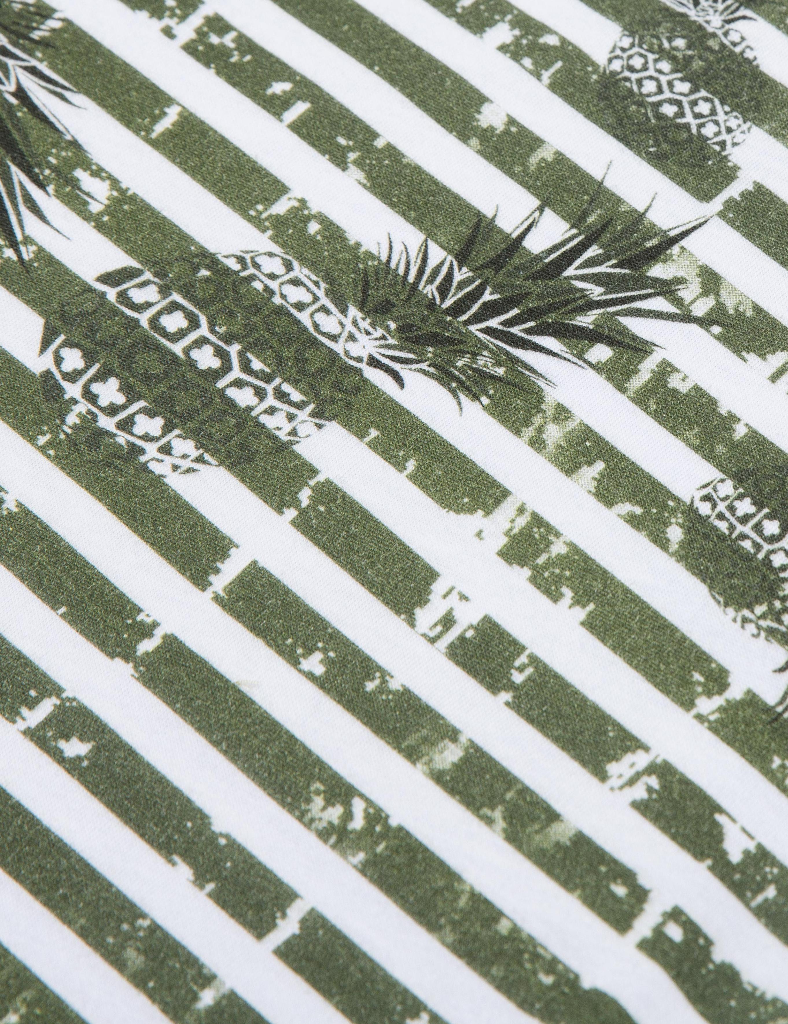 Yeşil Slim Fit Bisiklet Yaka T-Shirt