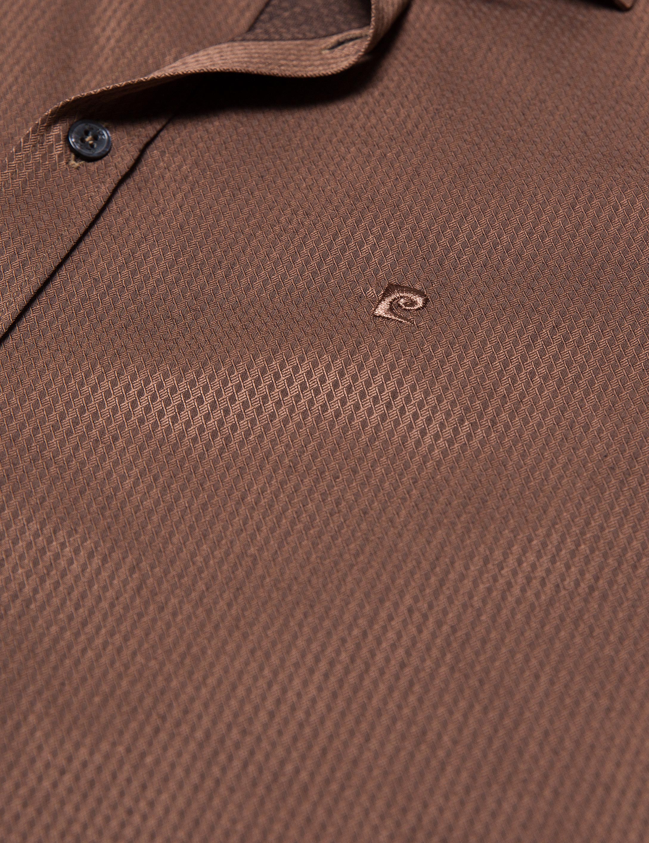 Kahverengi Slim Fit Gömlek