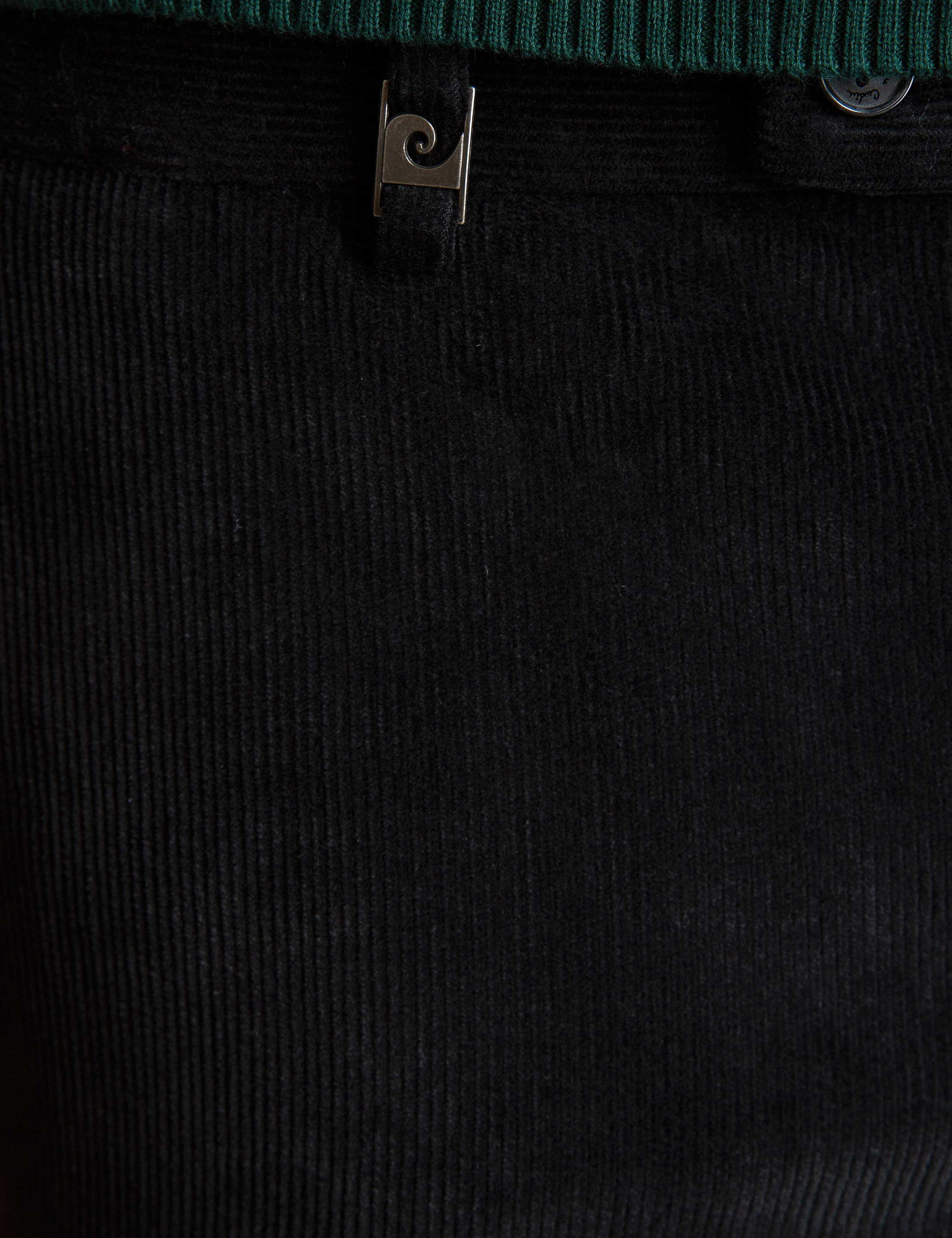 Siyah Slim Fit Kadife Pantolon