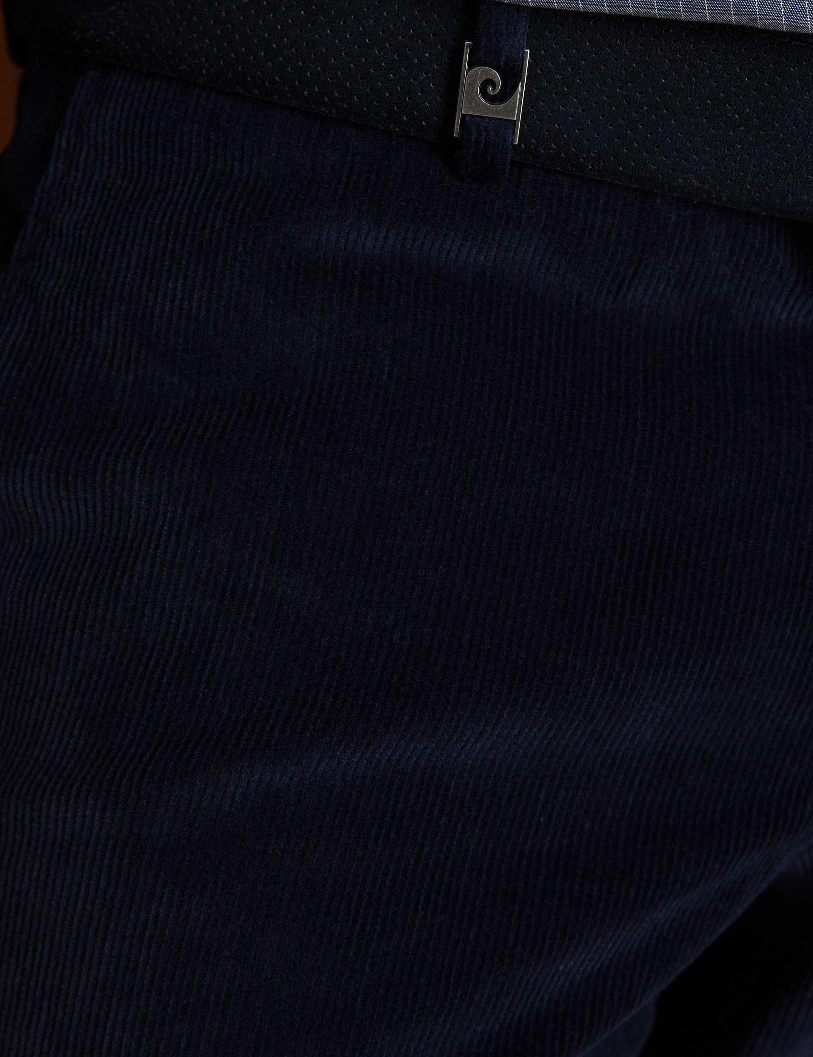 Lacivert Slim Fit Kadife Pantolon