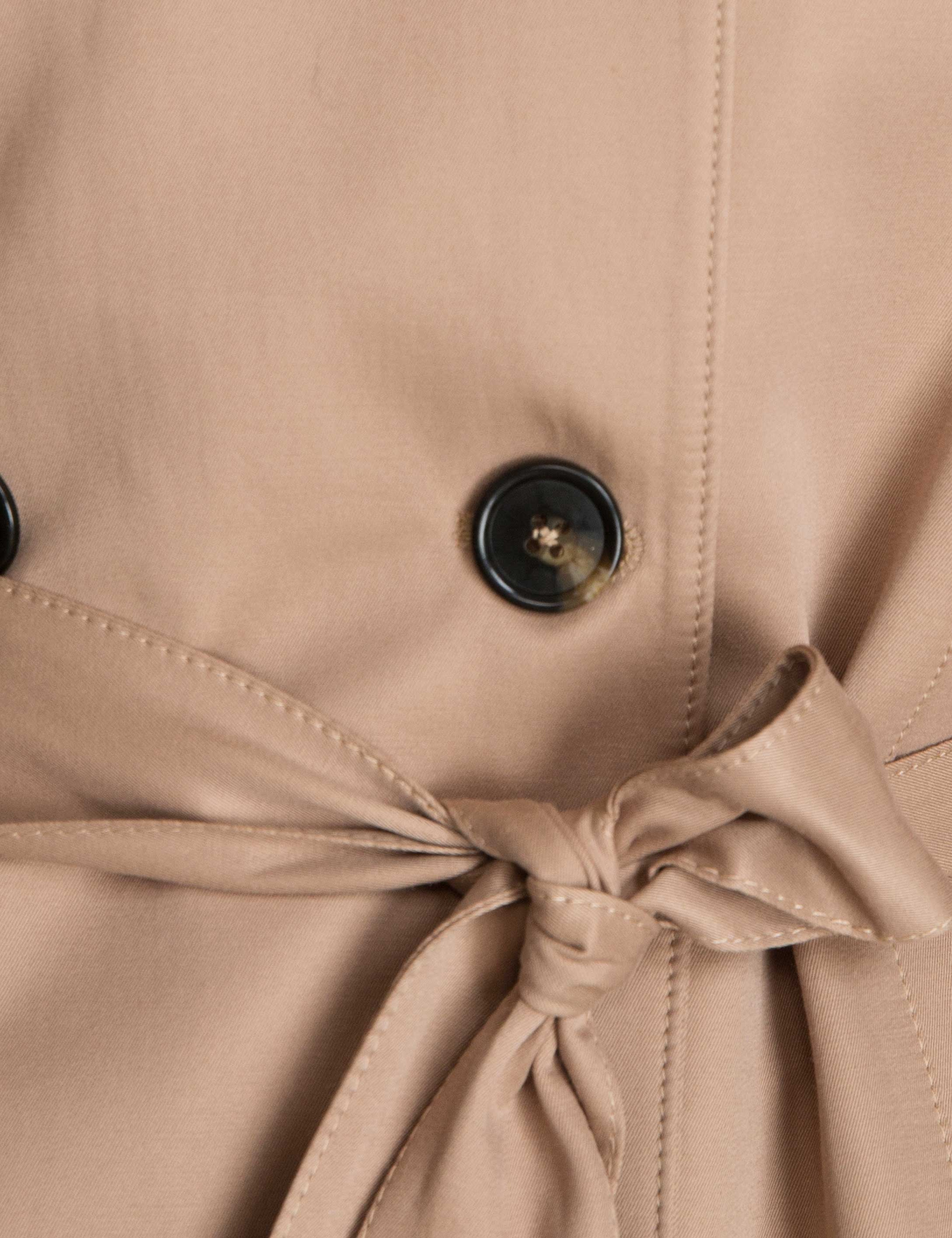 Camel Slim Fit Trençkot