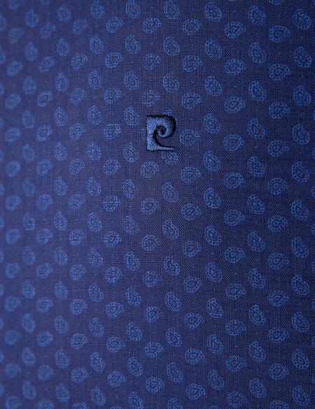 Lacivert Slim Fit Kısa Kollu Gömlek - 50205849036