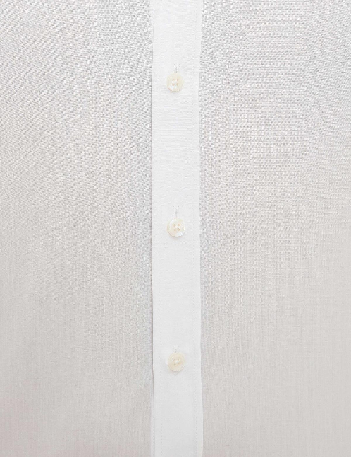 Beyaz Slim Fit Uzun Kollu Basic Gömlek - 50189517019