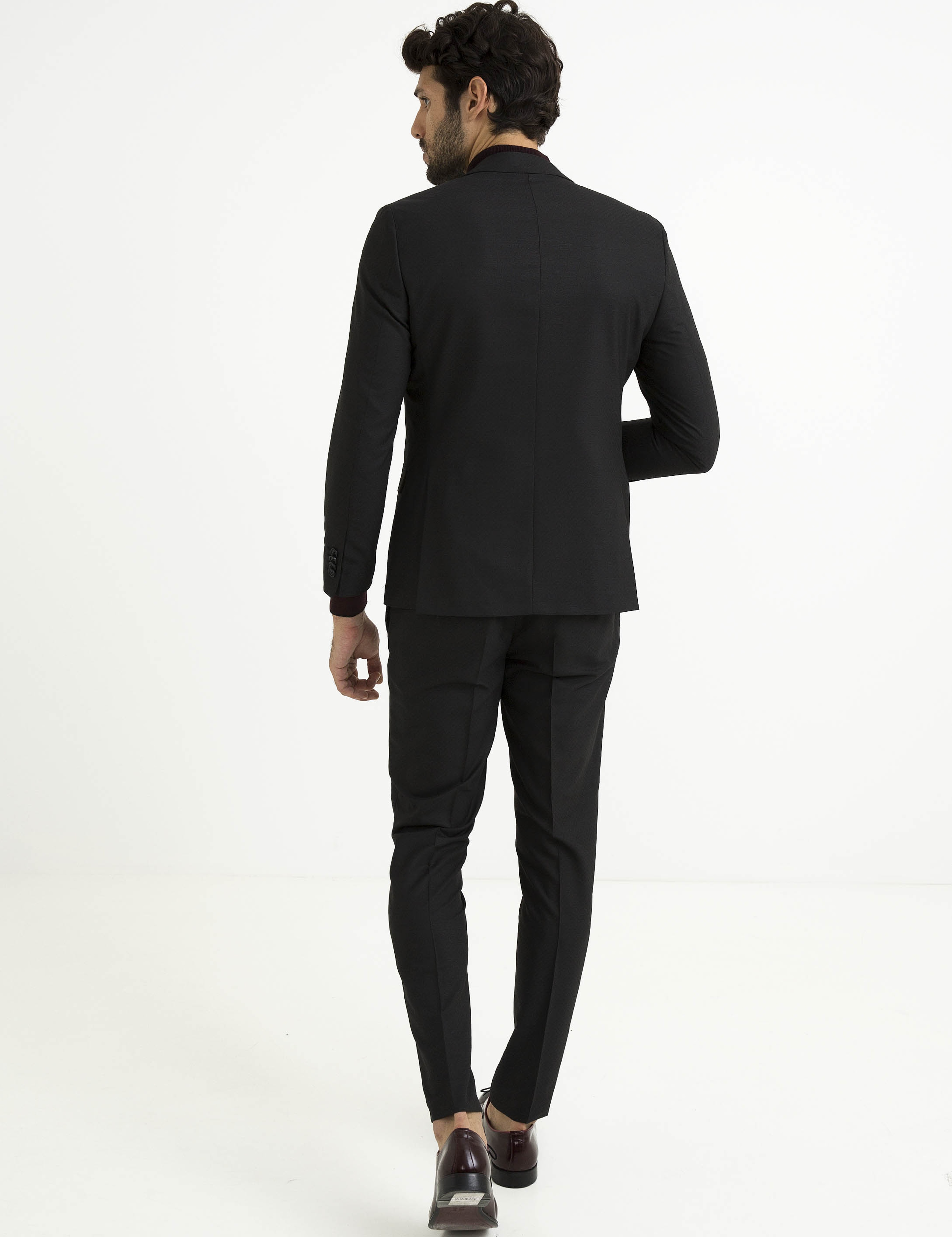 Siyah Ex. Slim Fit Takım Elbise - Image 6