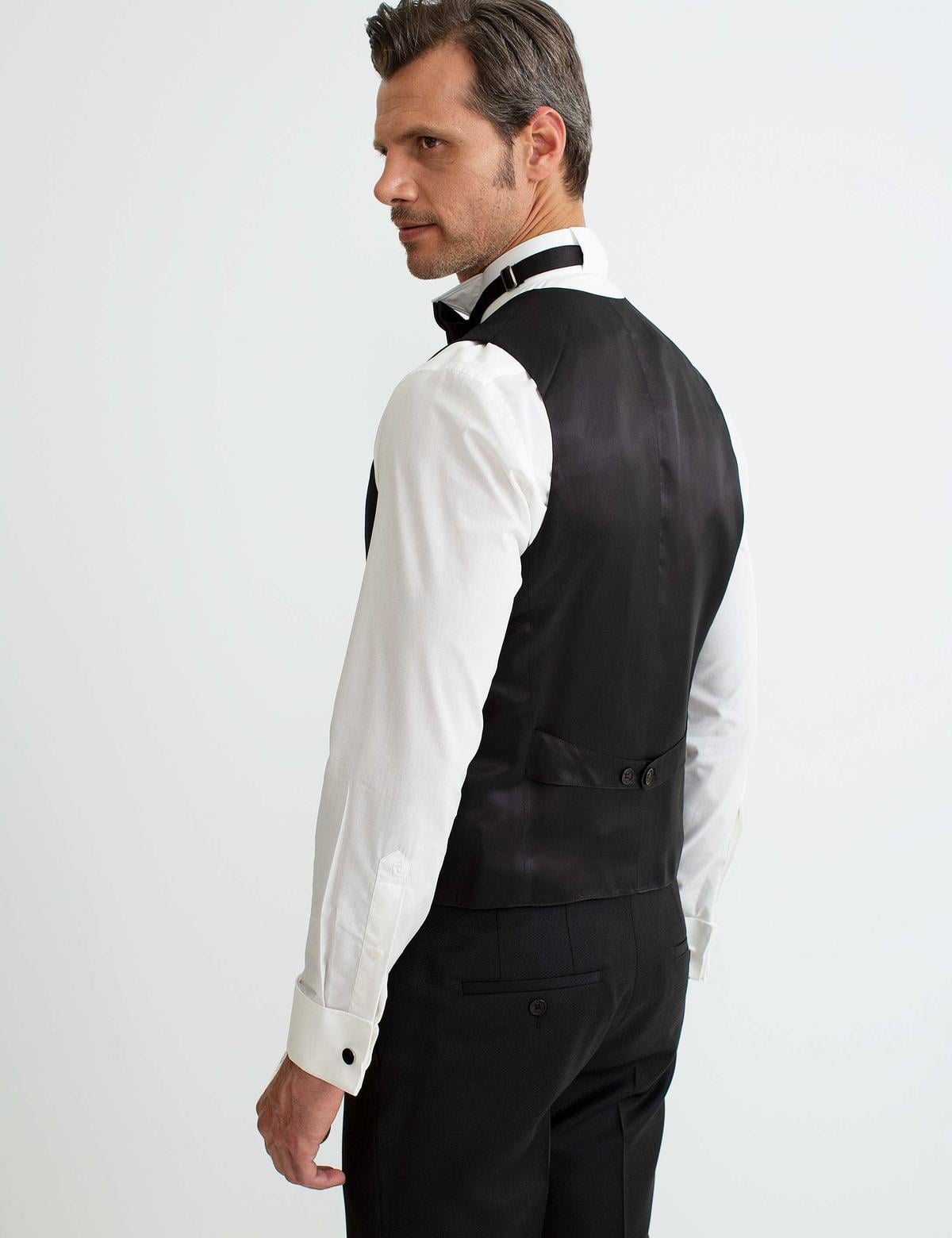 Siyah Yelekli Damatlık Smokin - 50190787008