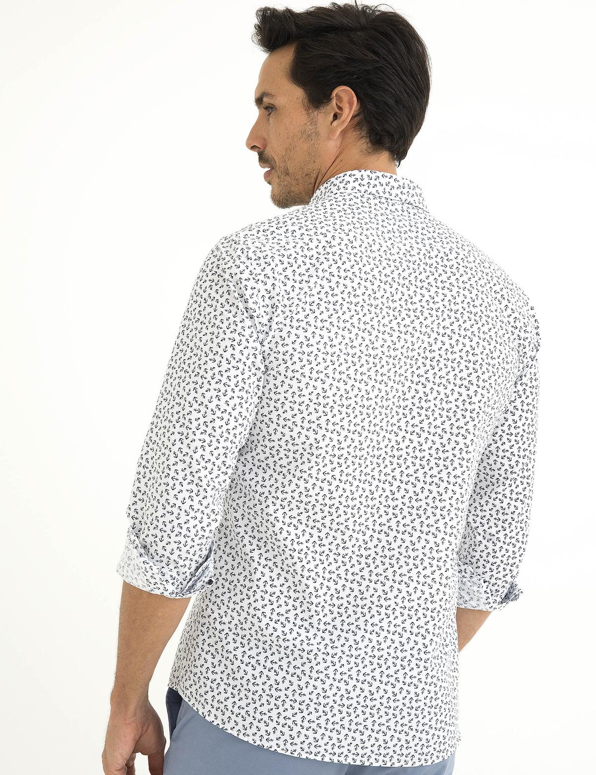 Beyaz Slim Fit Gömlek - 50195925017