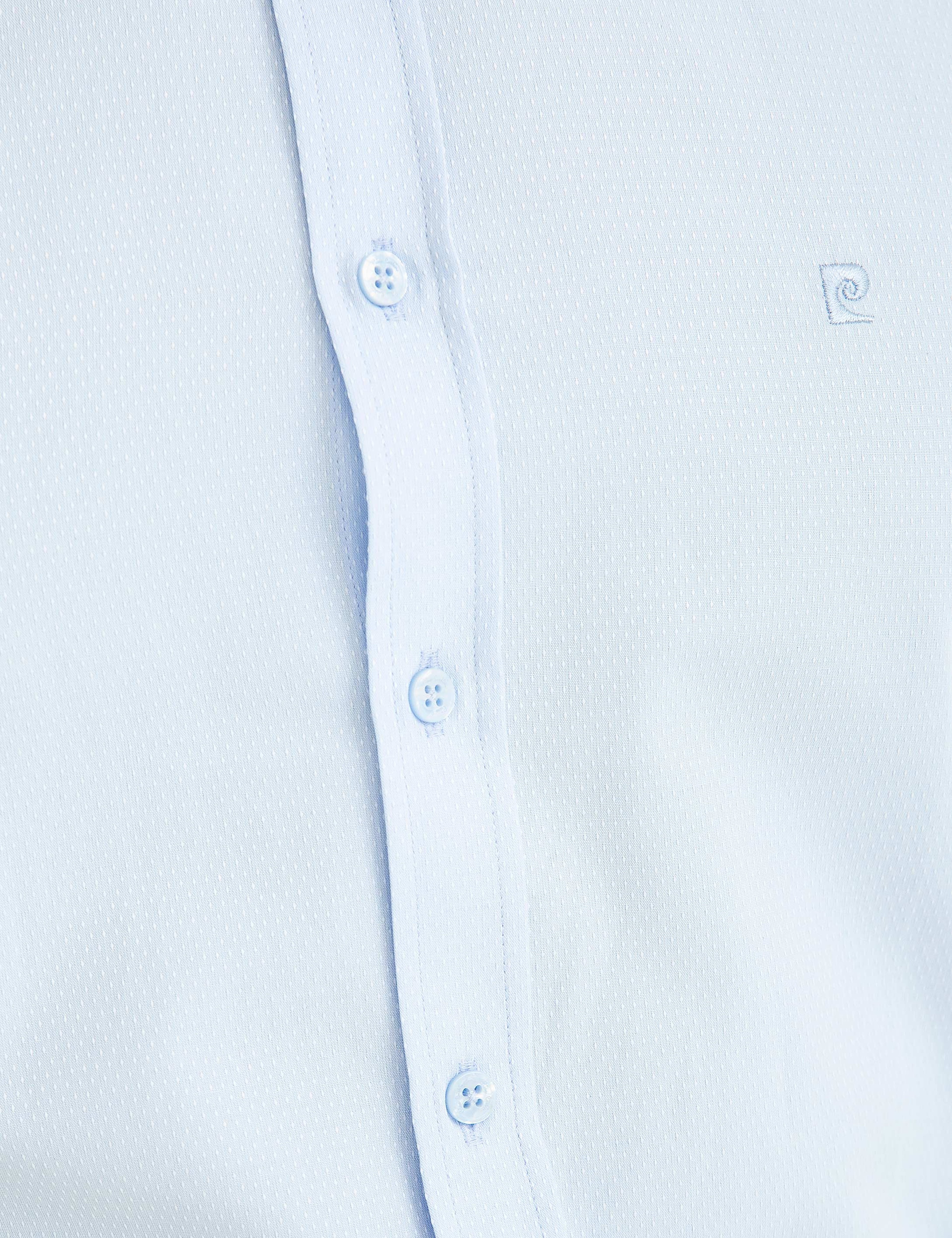 Açık Mavi Slim Fit Gömlek - Image 6