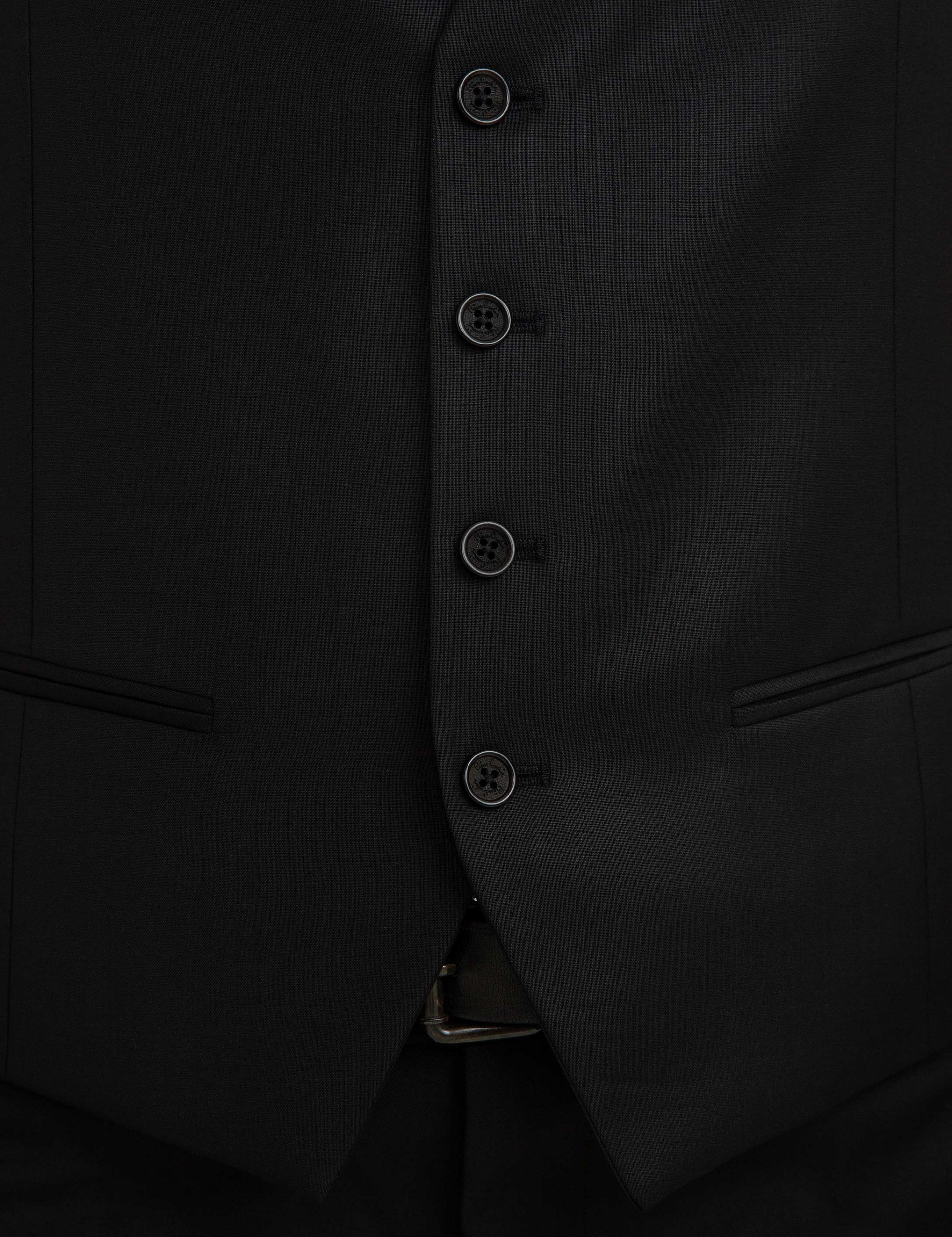 Siyah Slim Fit Yelek