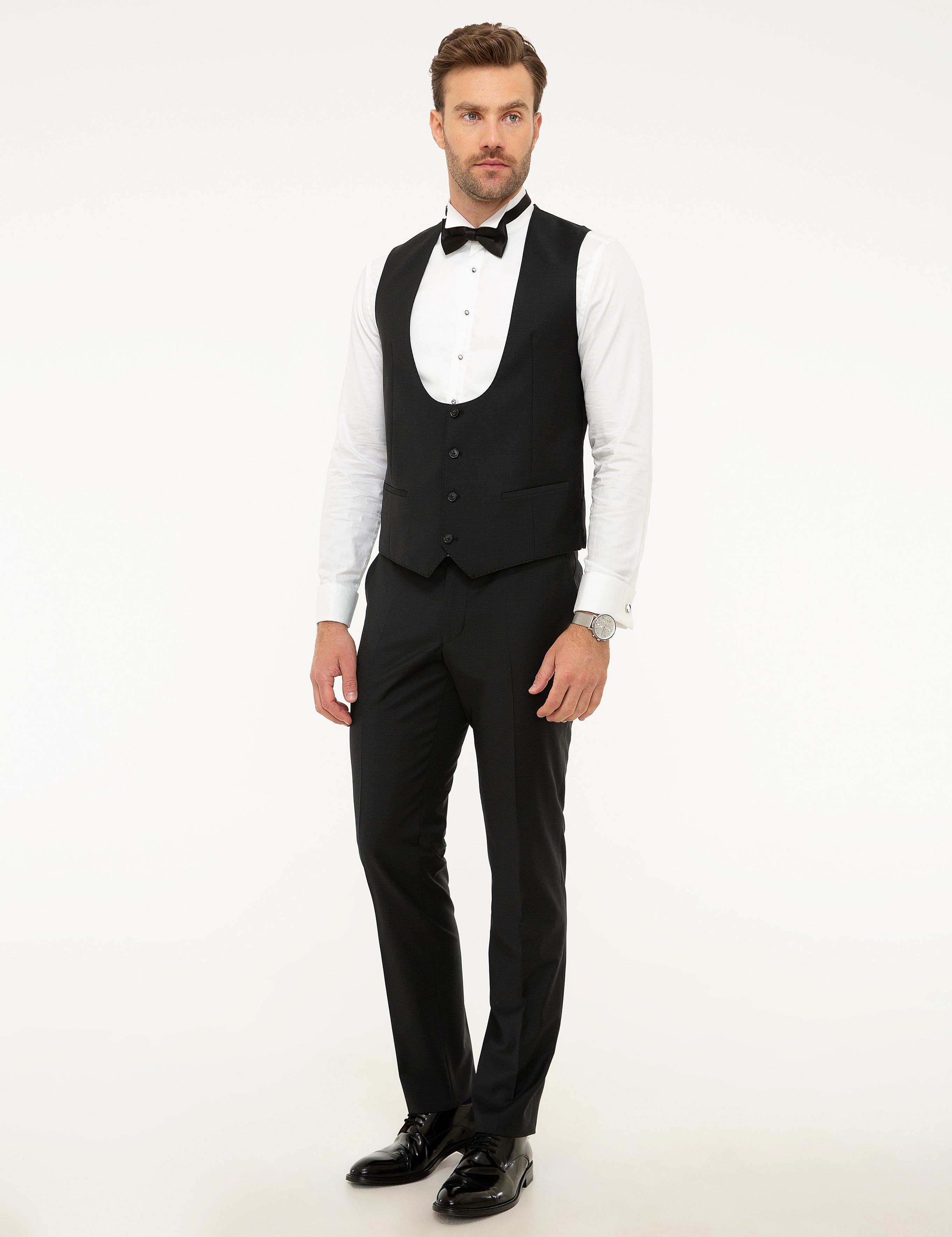 Siyah Damatlık Smokin