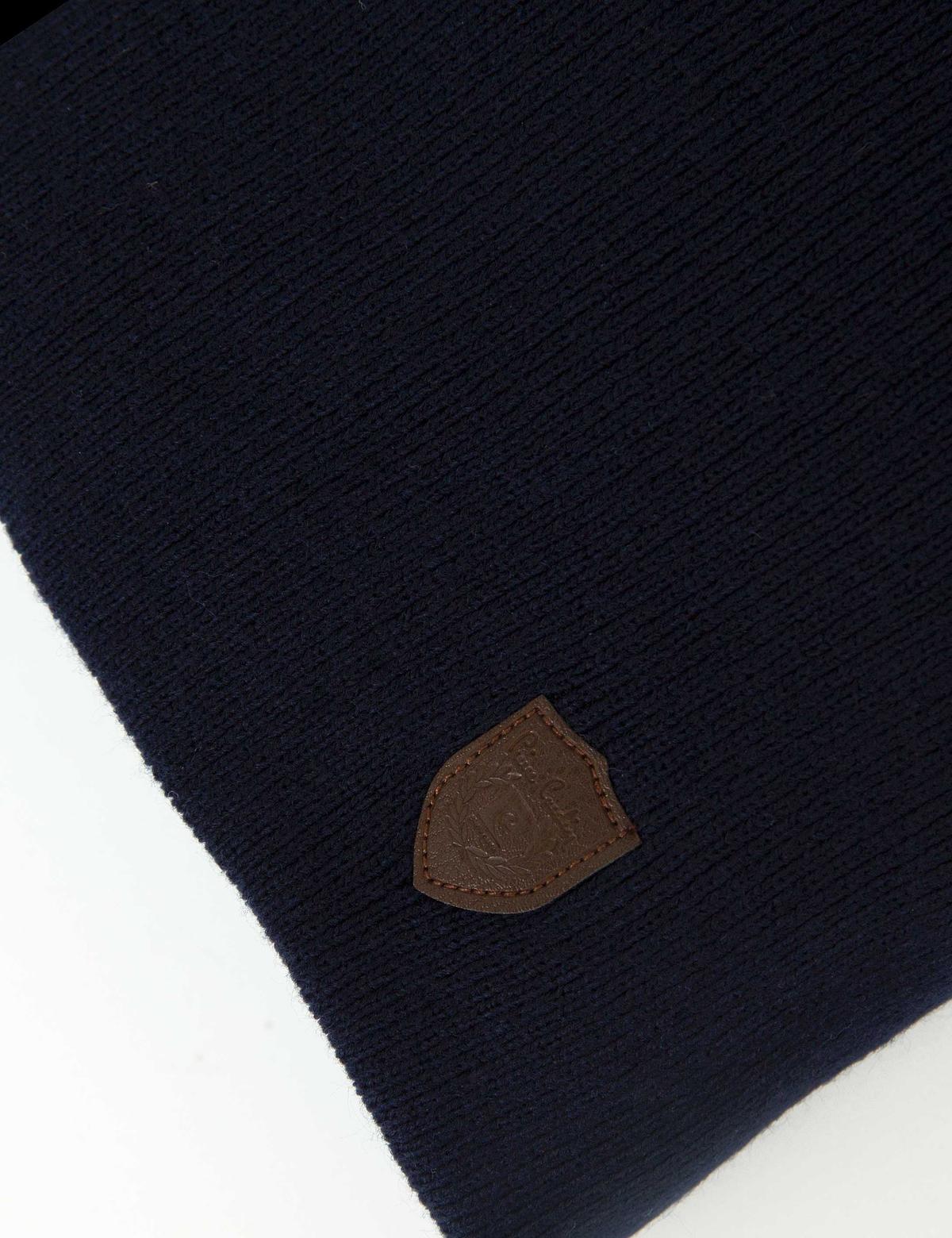 Lacivert Kaşkol Bere Eldiven Takım - 50193291001