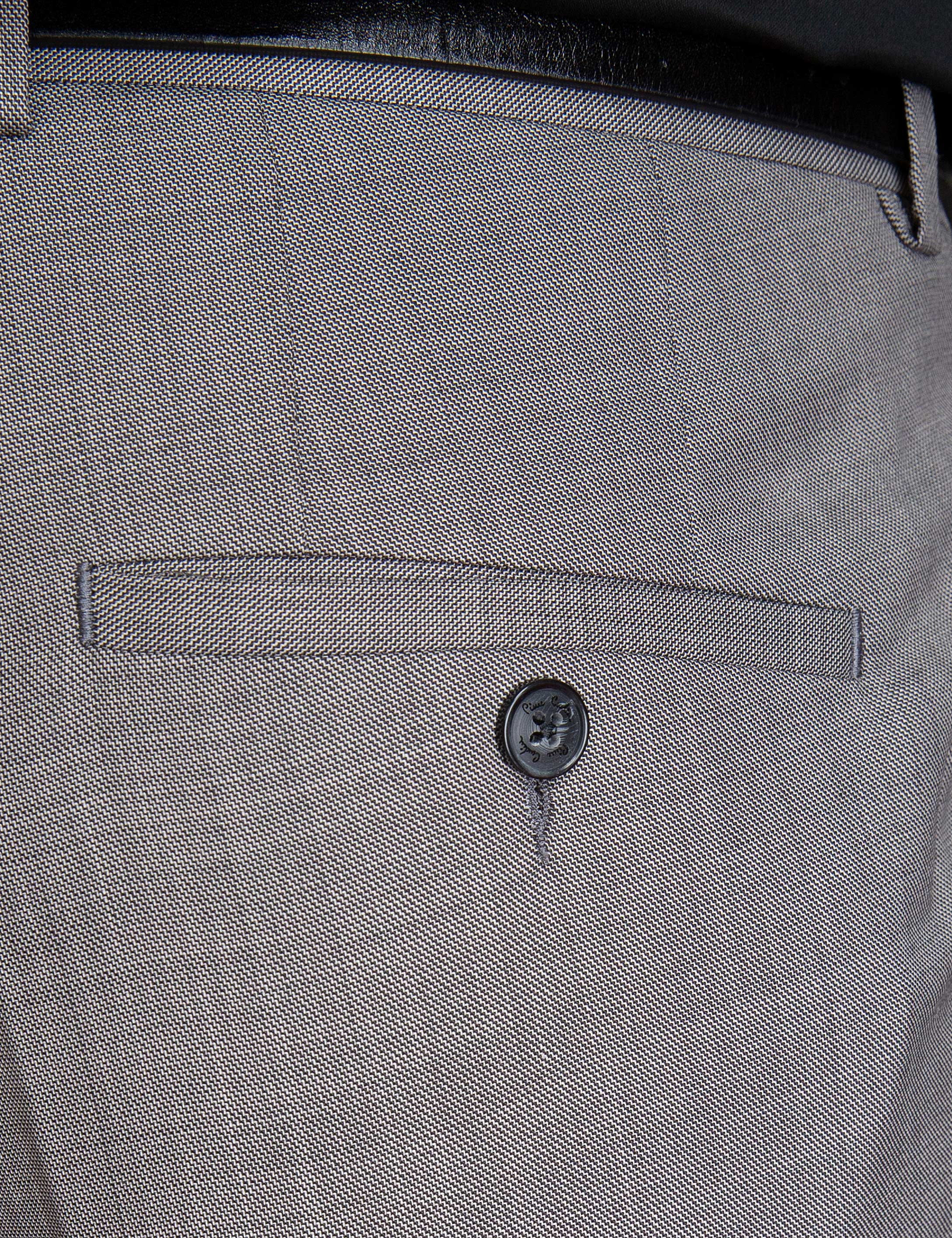 Gri Slim Fit Kumaş Pantolon - Image 5