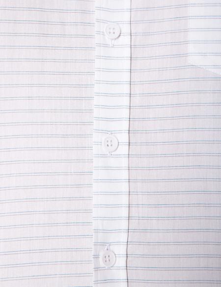 Beyaz Regular Fit Kısa Kollu Gömlek - 50203449005