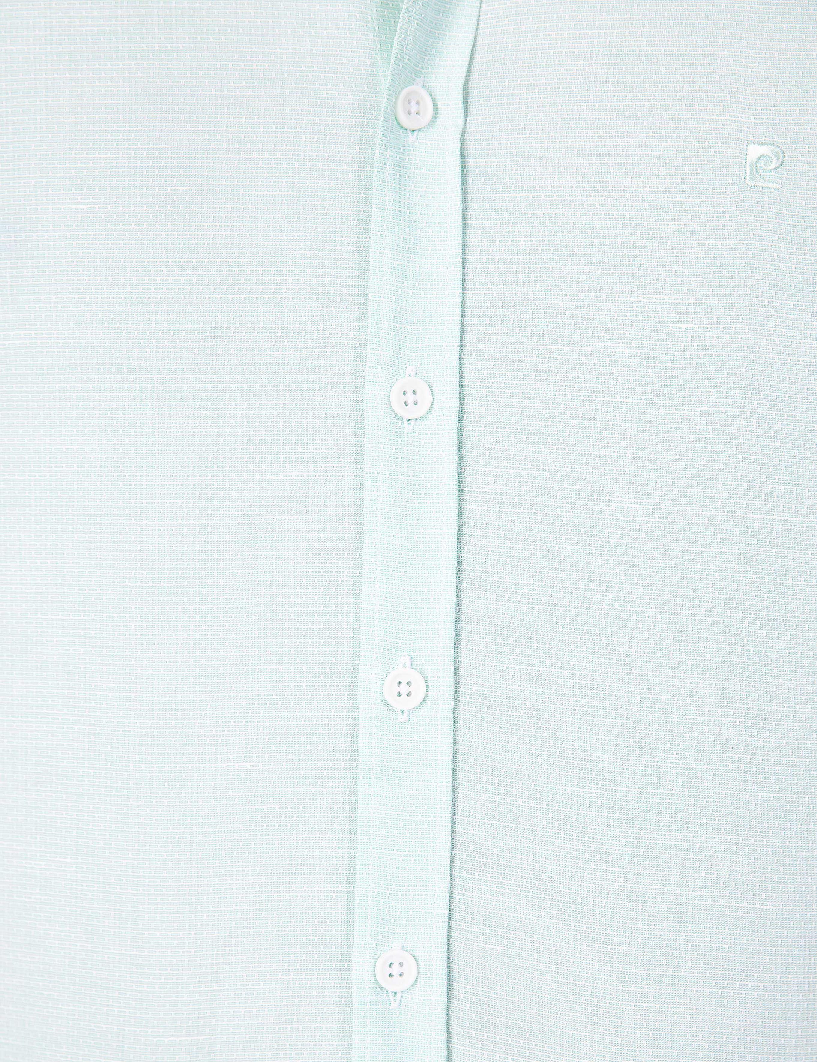 Yeşil Slim Fit Uzun Kollu Gömlek