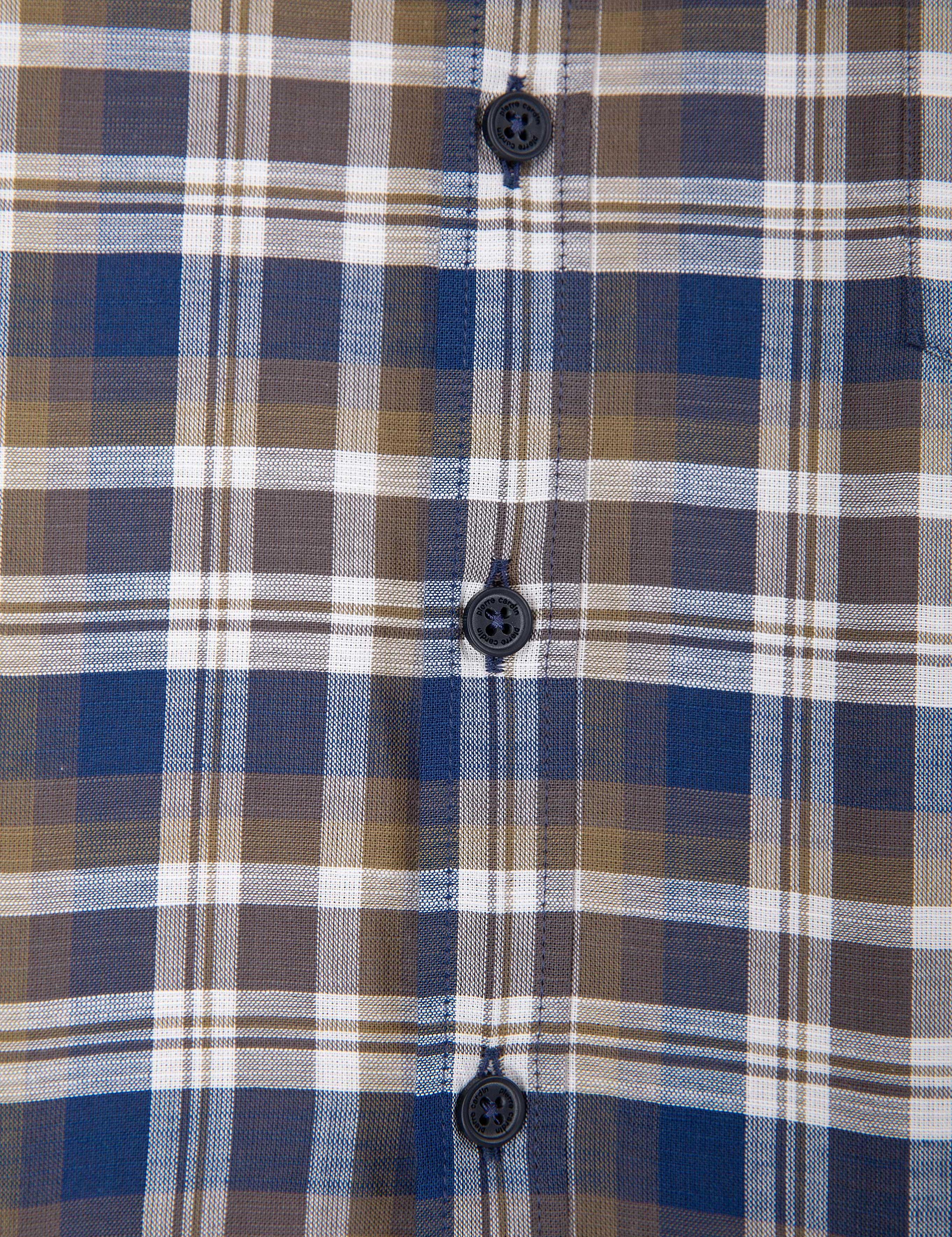 Kahverengi Regular Fit Kısa Kollu Gömlek