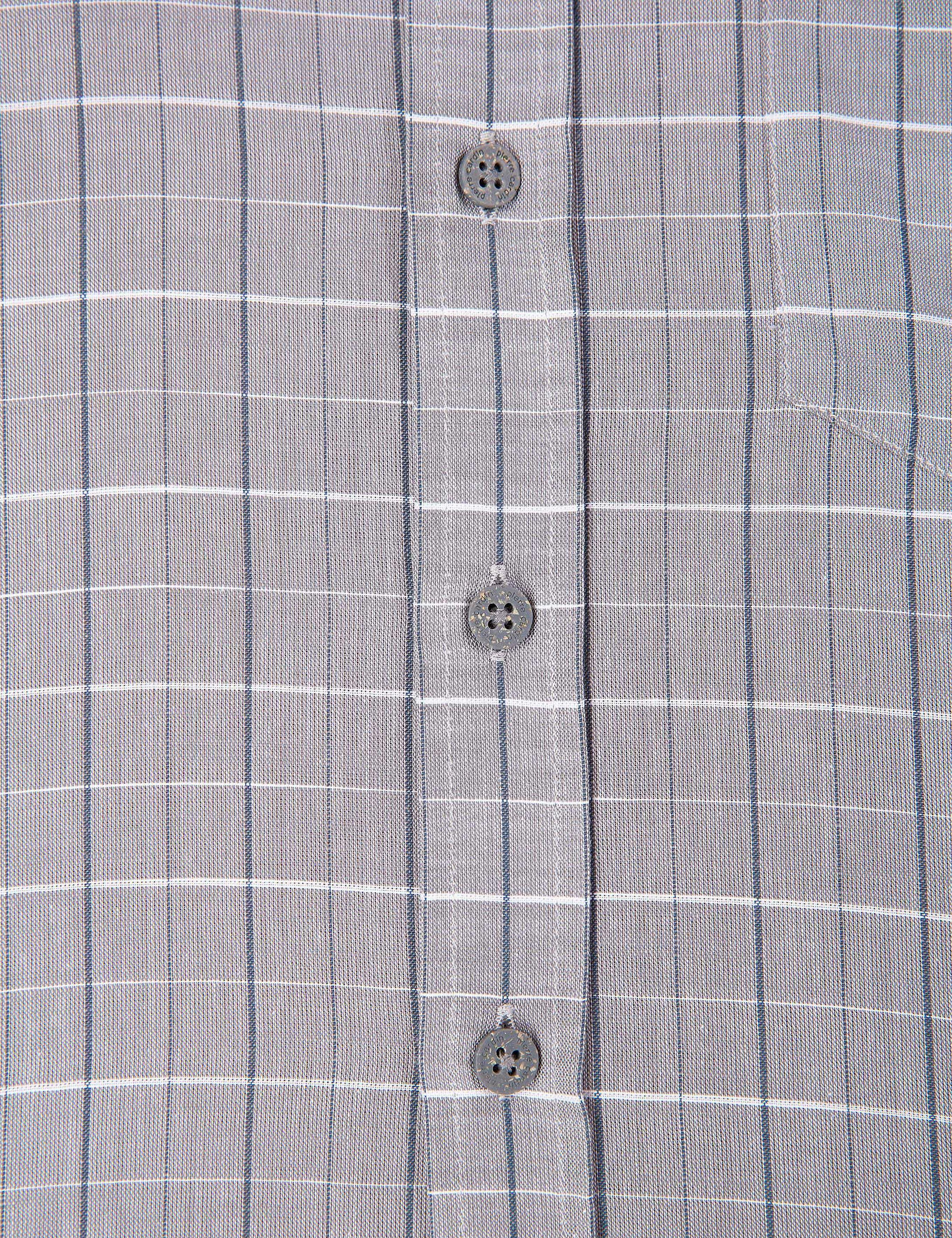 Gri Regular Fit Kısa Kollu Gömlek