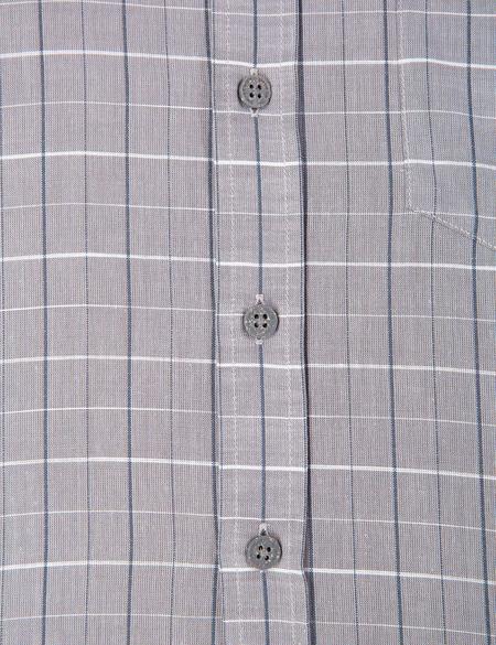 Gri Regular Fit Kısa Kollu Gömlek - 50203459005