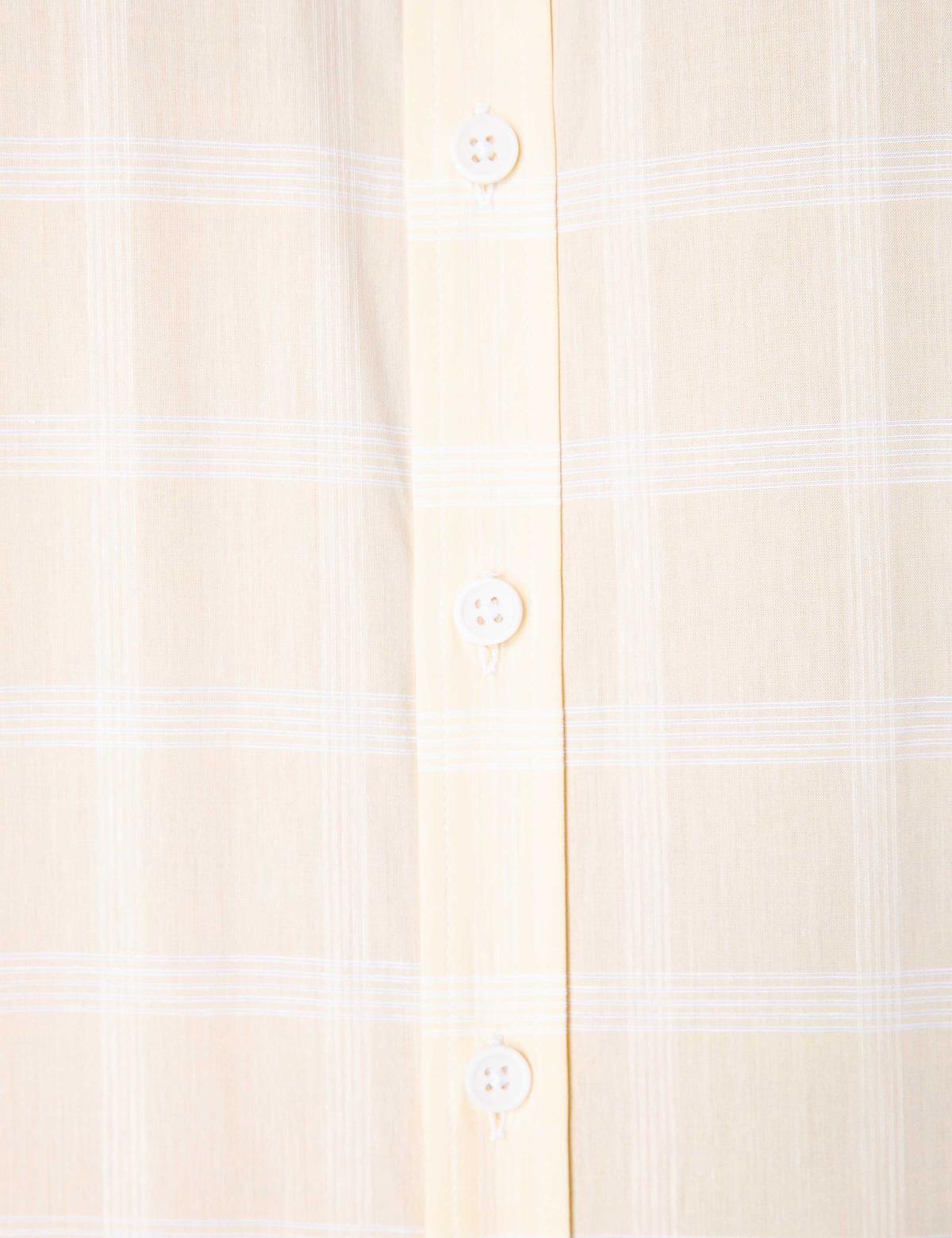 Sarı Slim Fit Uzun Kollu Gömlek - 50203468006