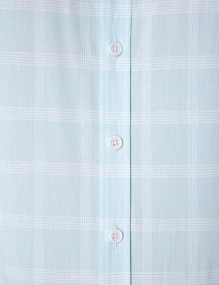 Su Yeşili Slim Fit Uzun Kollu Gömlek - 50203468024