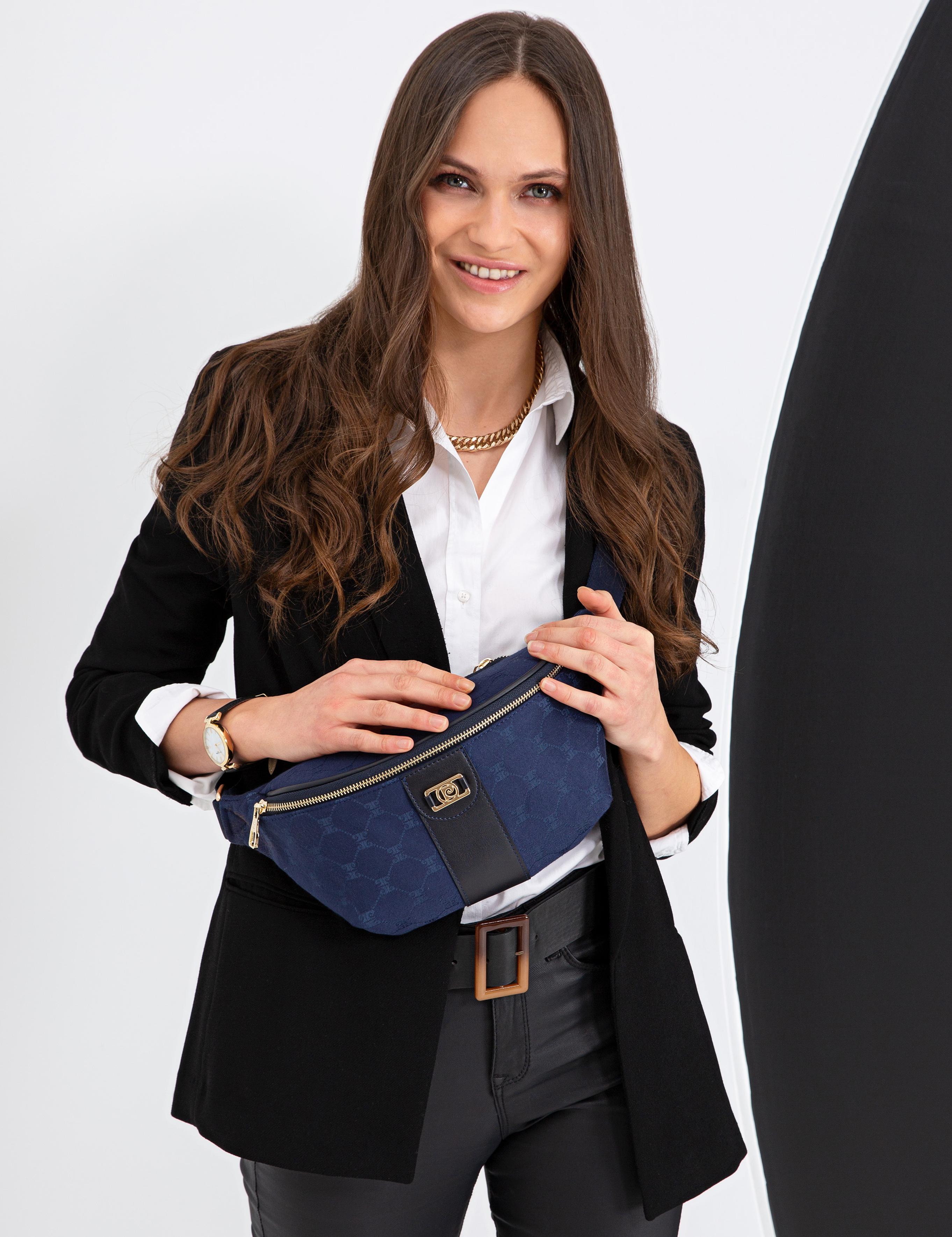 Lacivert Bel Çantası