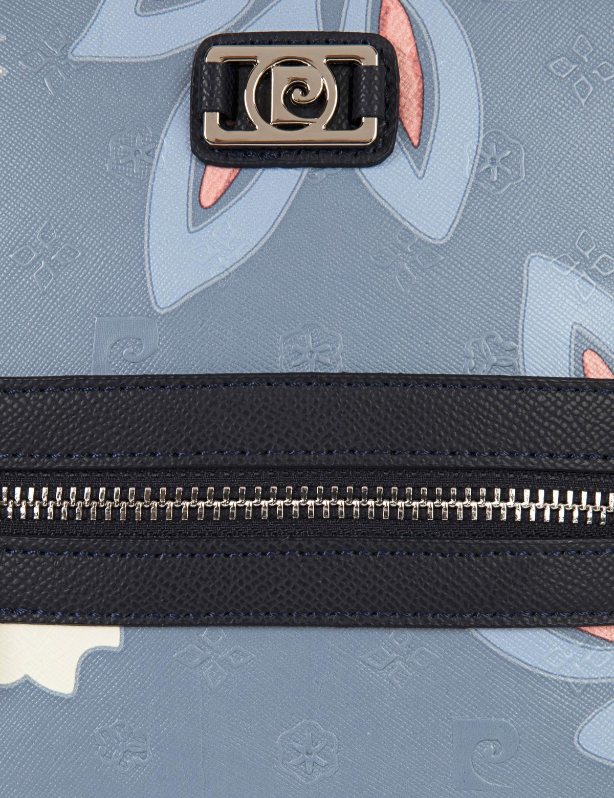 Çiçek Desenli Mavi Sırt Çantası - 50243826003