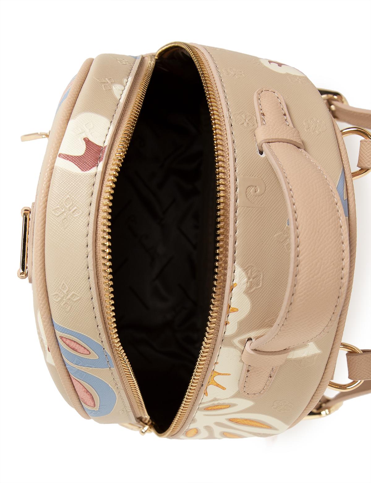 Çiçek Desenli Vizon Sırt Çantası - 50243826004