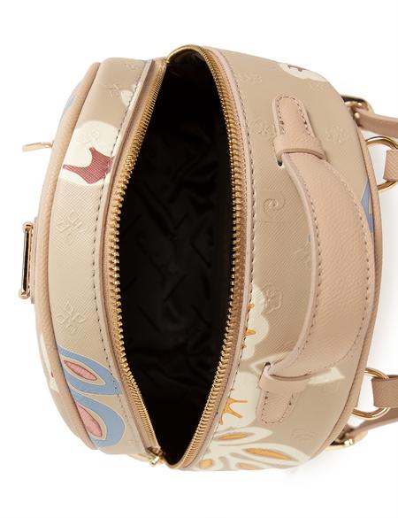 Çiçek Desenli Vizon Sırt Çantası - 50243826004