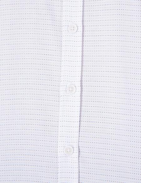 Beyaz Regular Fit Kısa Kollu Gömlek - 50203492014