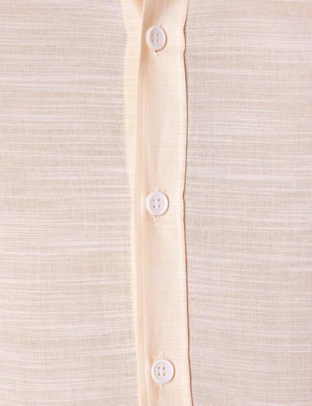 Sarı Slim Fit Uzun Kollu Gömlek - 50203495028