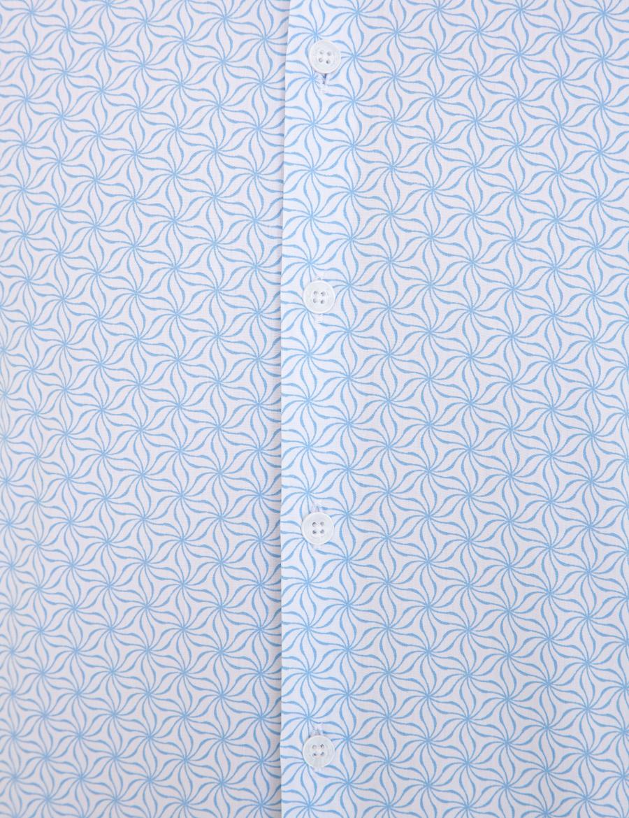 Açık Mavi Slim Fit Uzun Kollu Gömlek