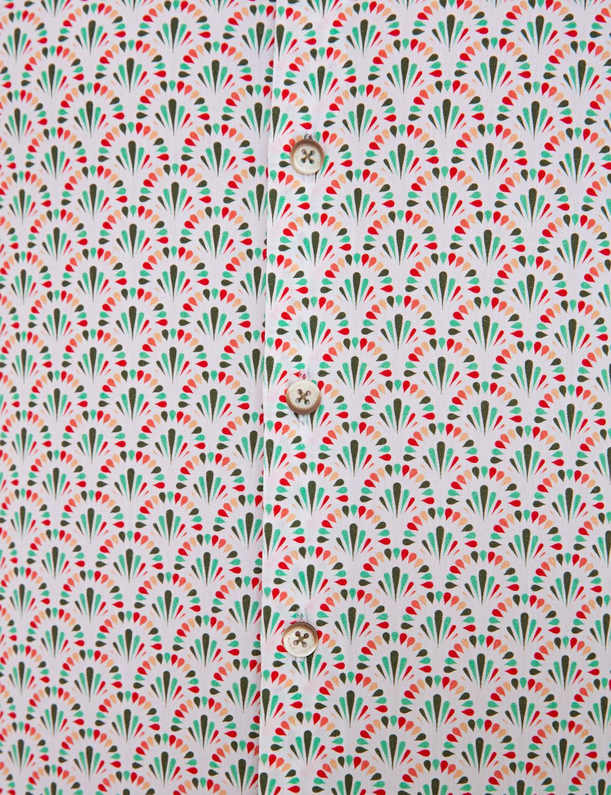 Yeşil Slim Fit Uzun Kollu Gömlek - 50235100012