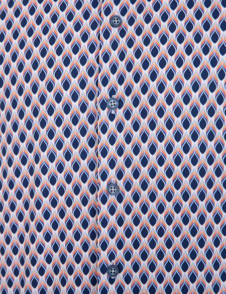 Lacivert Slim Fit Uzun Kollu Gömlek - 50235122001