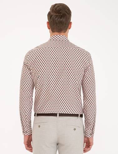 Yeşil Slim Fit Uzun Kollu Gömlek
