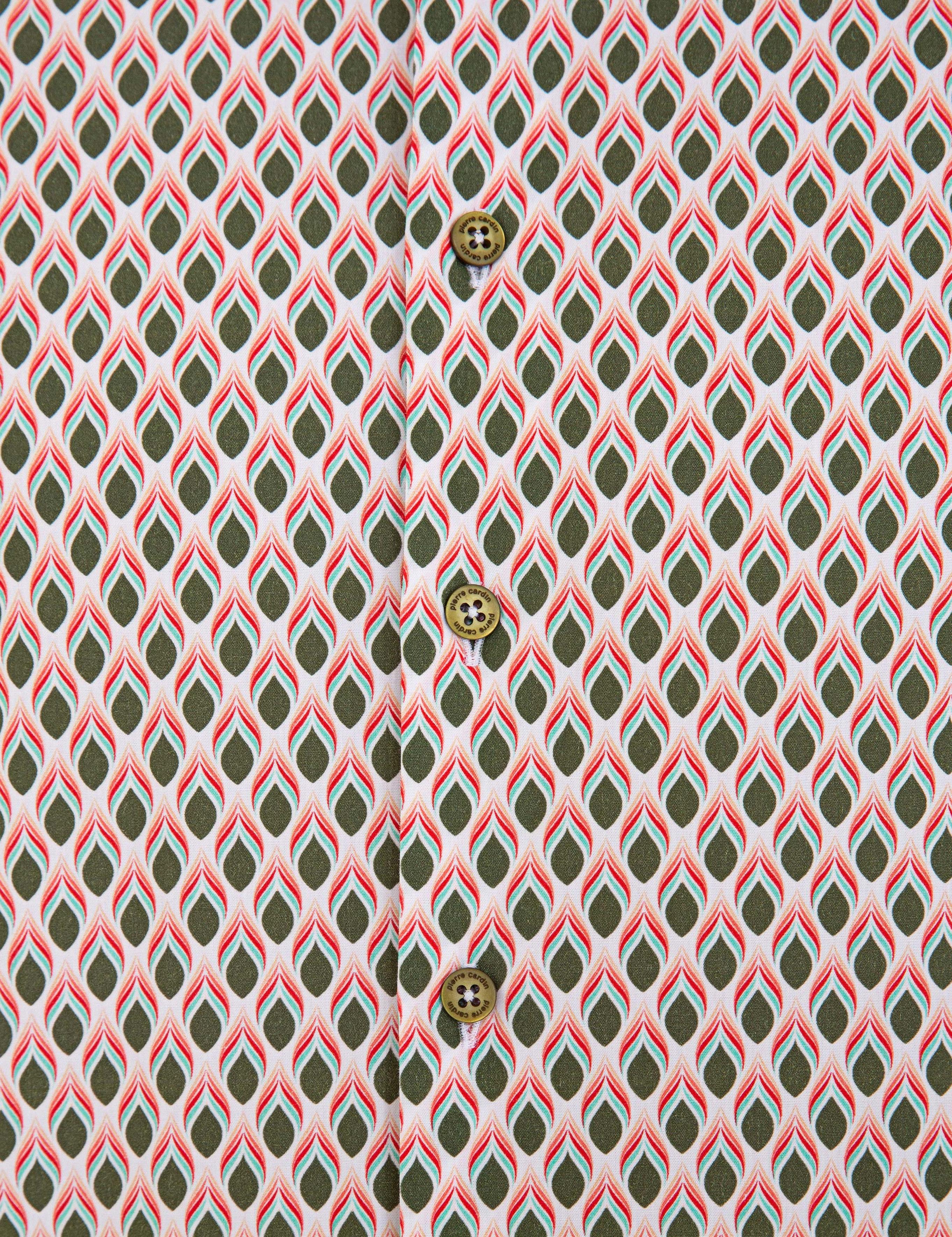 Yeşil Slim Fit Uzun Kollu Gömlek