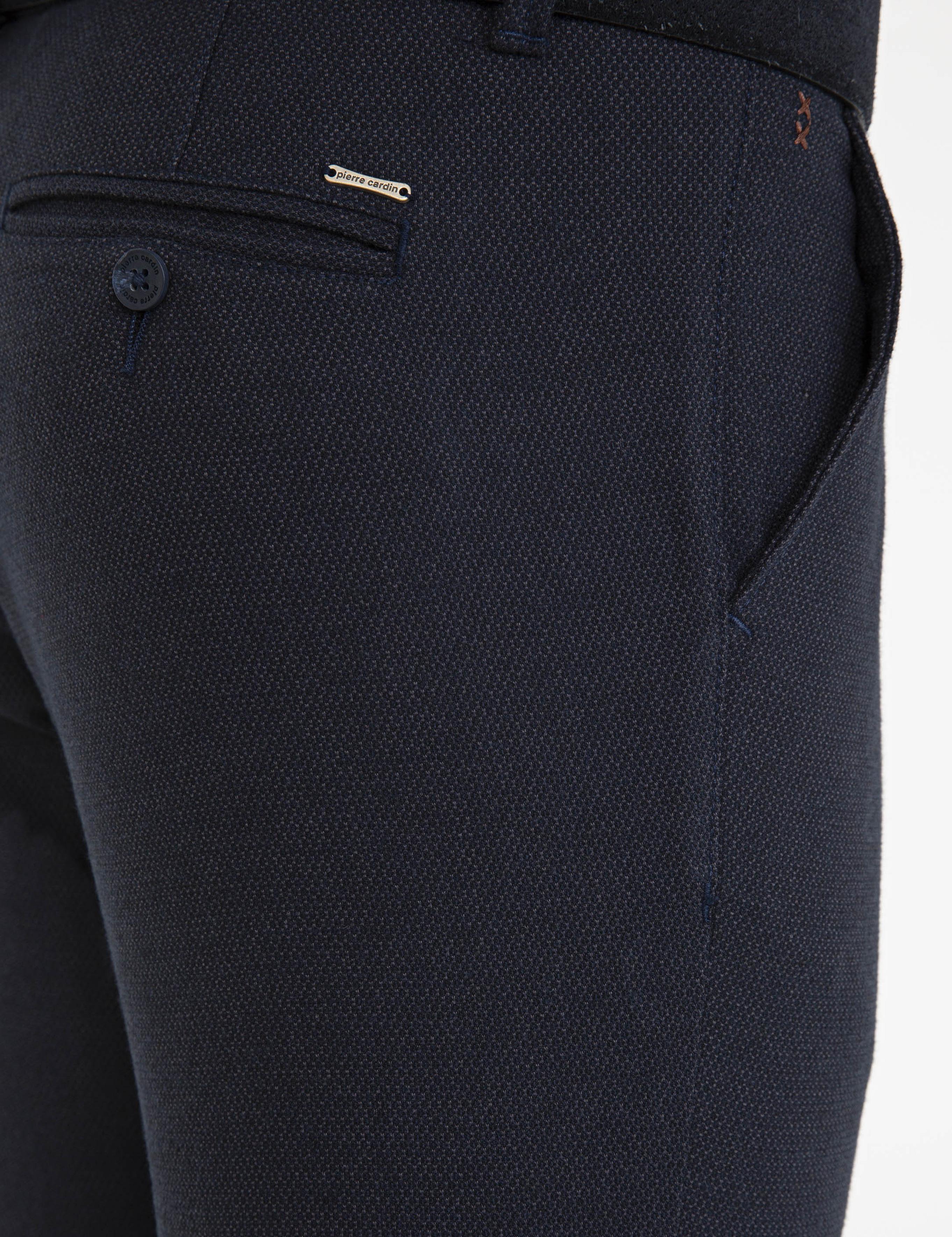 Lacivert Slim Fit Kanvas Pantolon