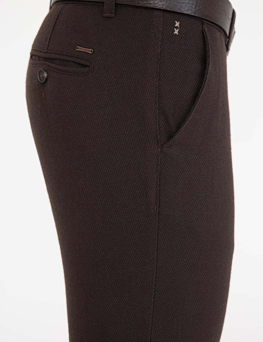 Kahverengi Slim Fit Kanvas Pantolon