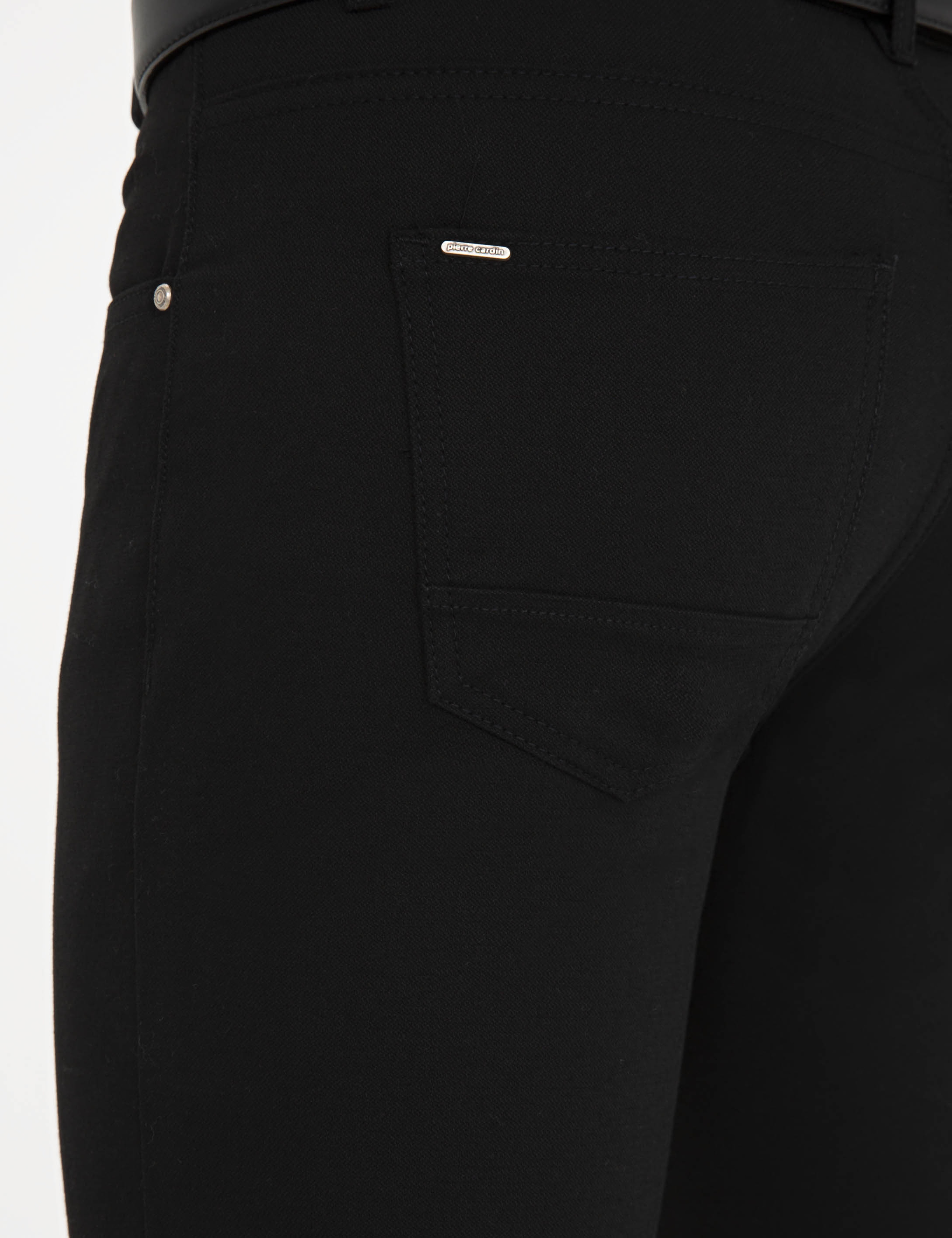 Siyah Slim Fit Kanvas Pantolon