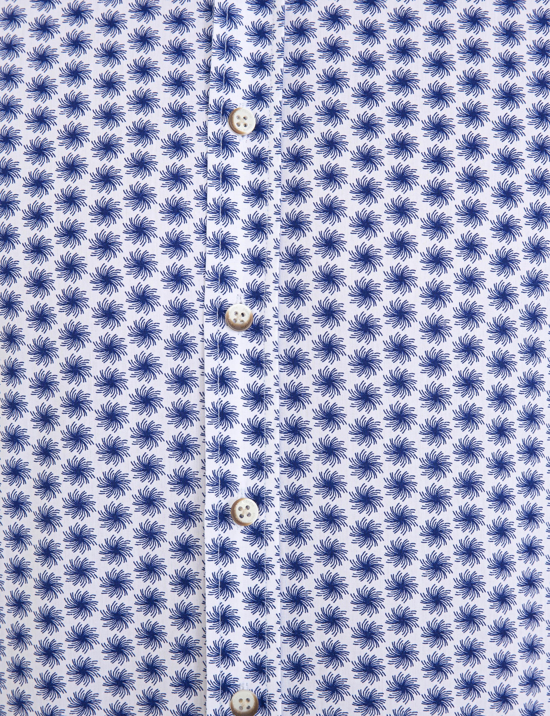 Lacivert Slim Fit Uzun Kollu Gömlek - Image 6