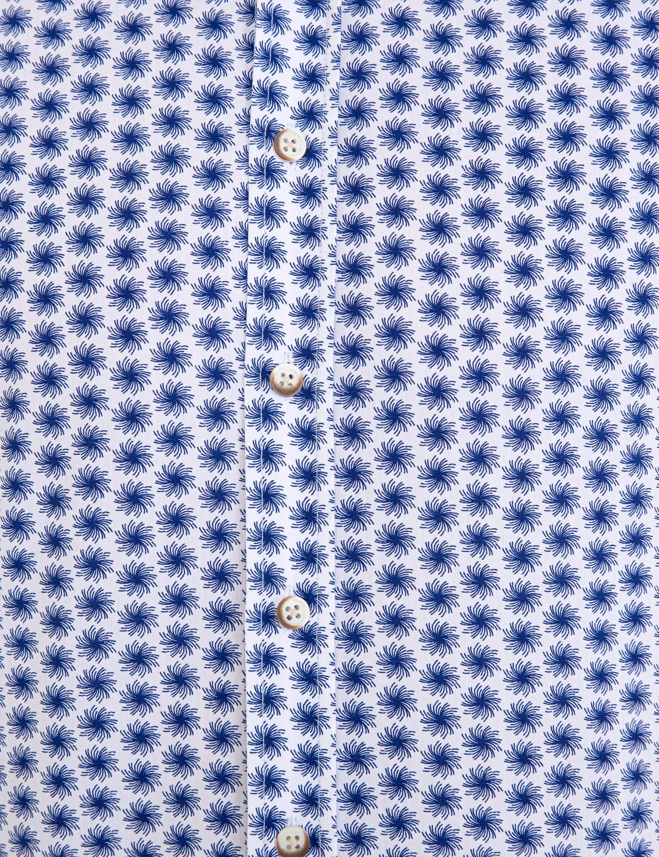 Lacivert Slim Fit Uzun Kollu Gömlek