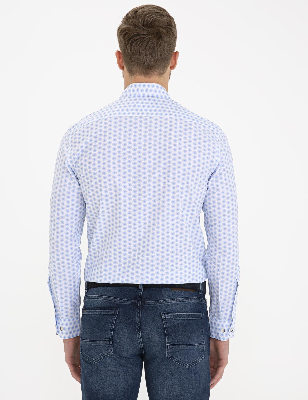 Açık Mavi Slim Fit Uzun Kollu Gömlek - 50232969011