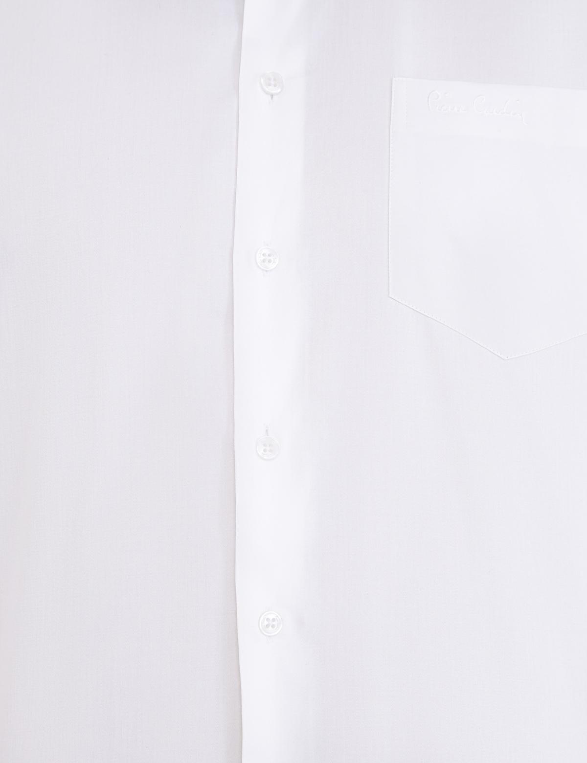 Beyaz Regular Fit Uzun Kollu Basic Gömlek - 50236032002