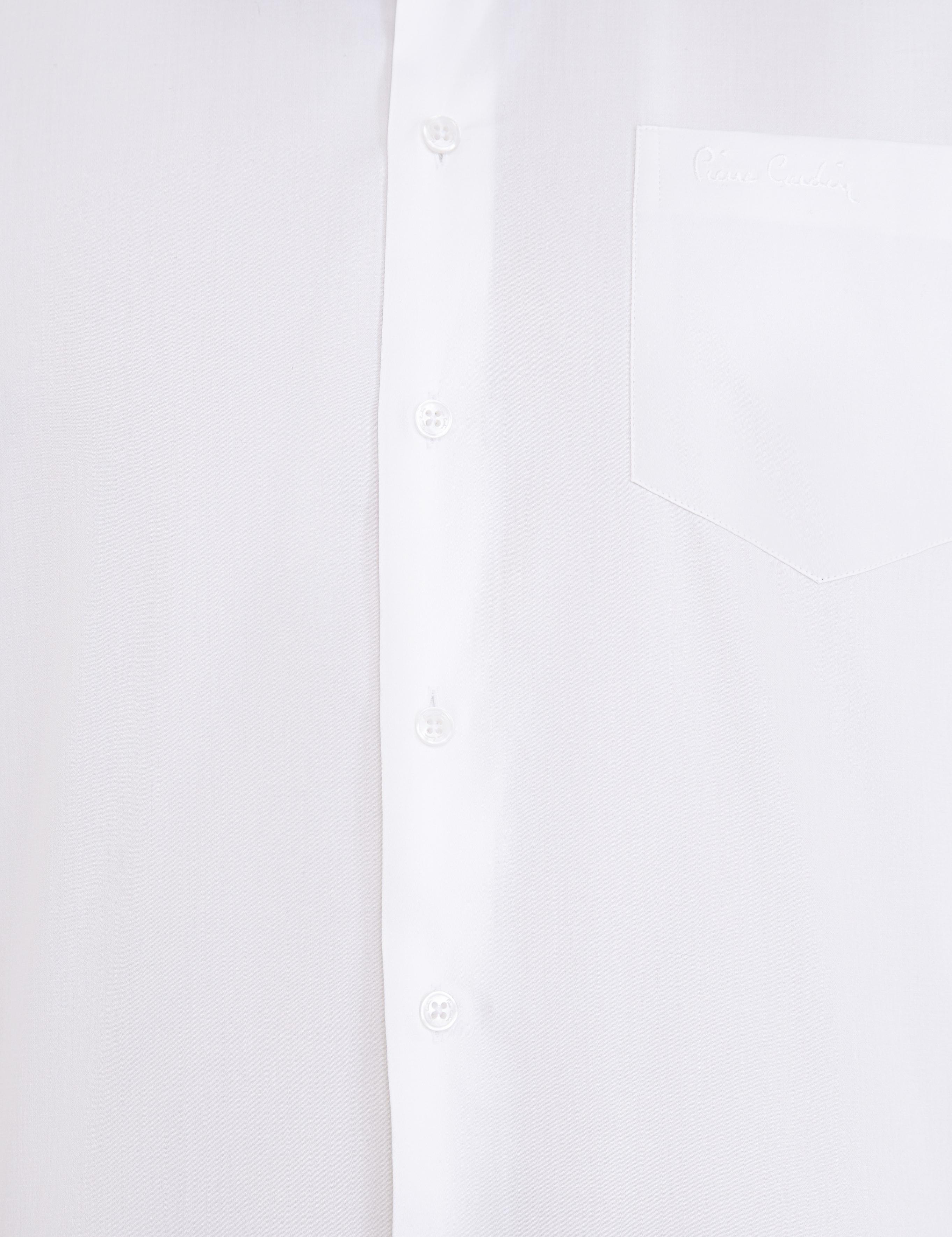 Beyaz Regular Fit Uzun Kollu Basic Gömlek