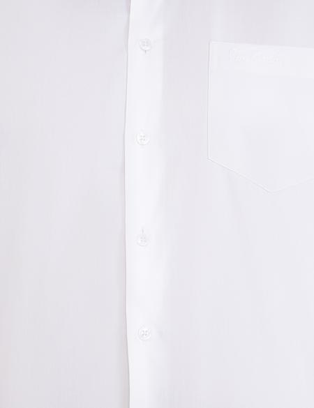 Beyaz Regular Fit Uzun Kollu Basic Gömlek - 50236032002