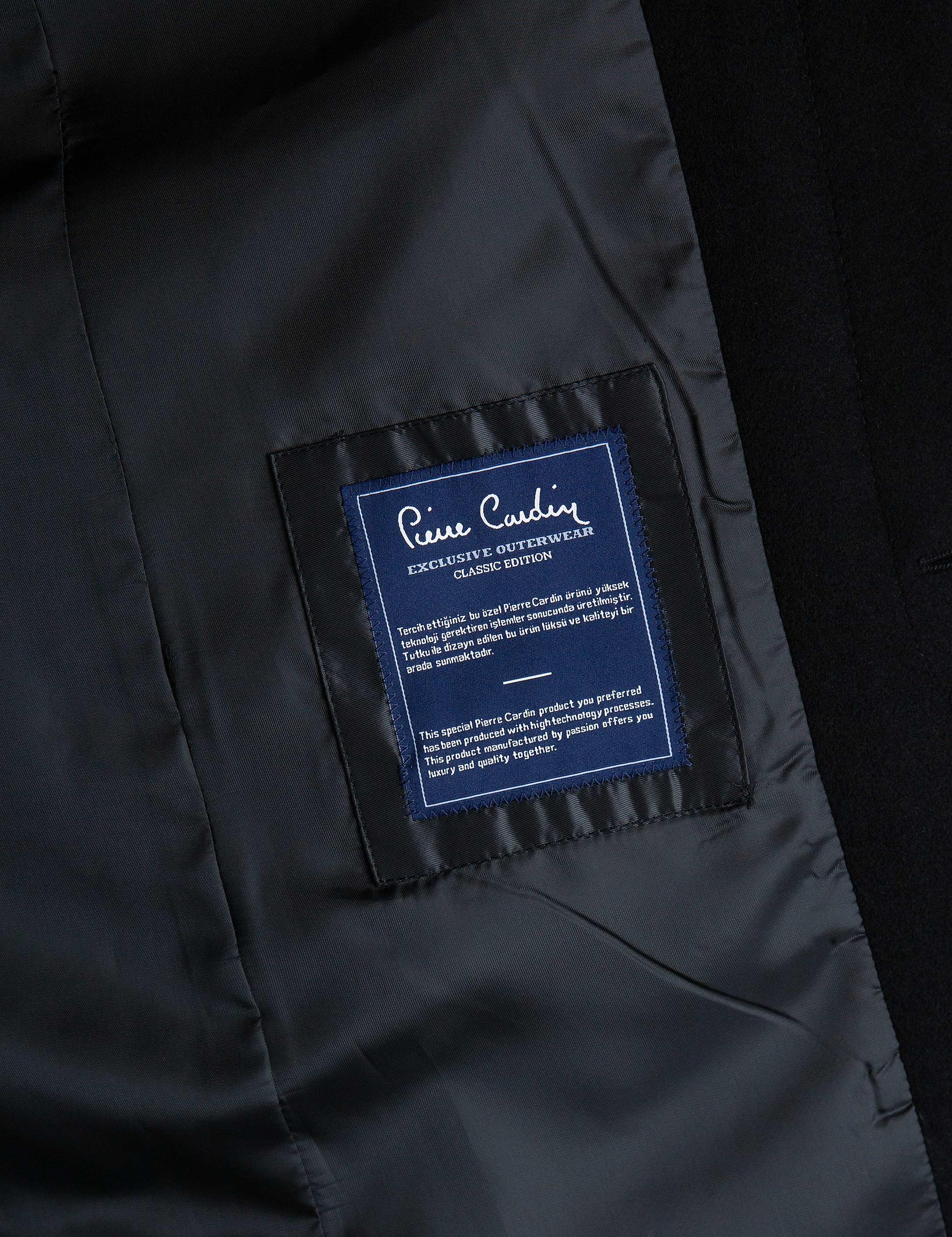 Siyah Slim Fit Palto