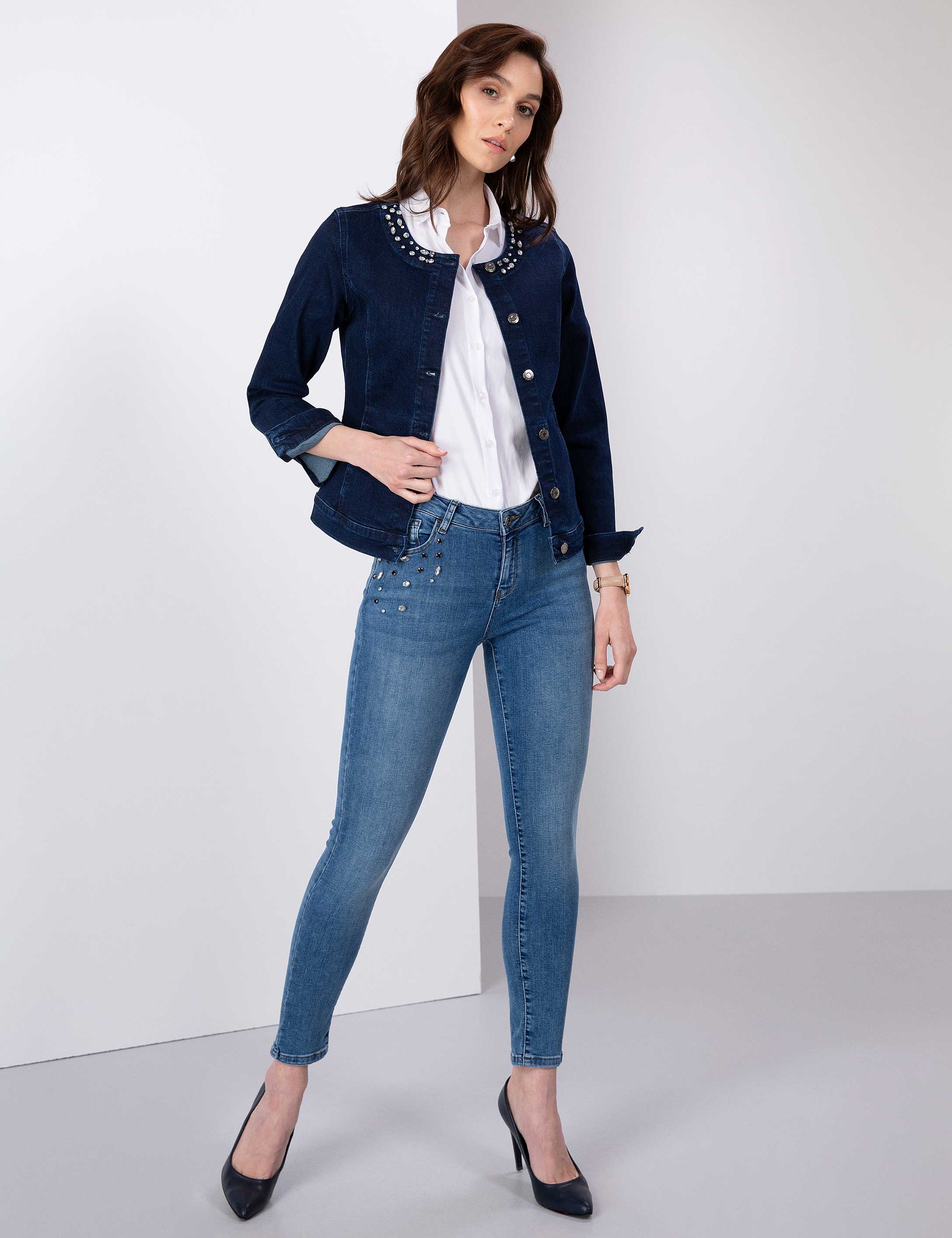 İndigo Slim Fit Ceket - Image 5