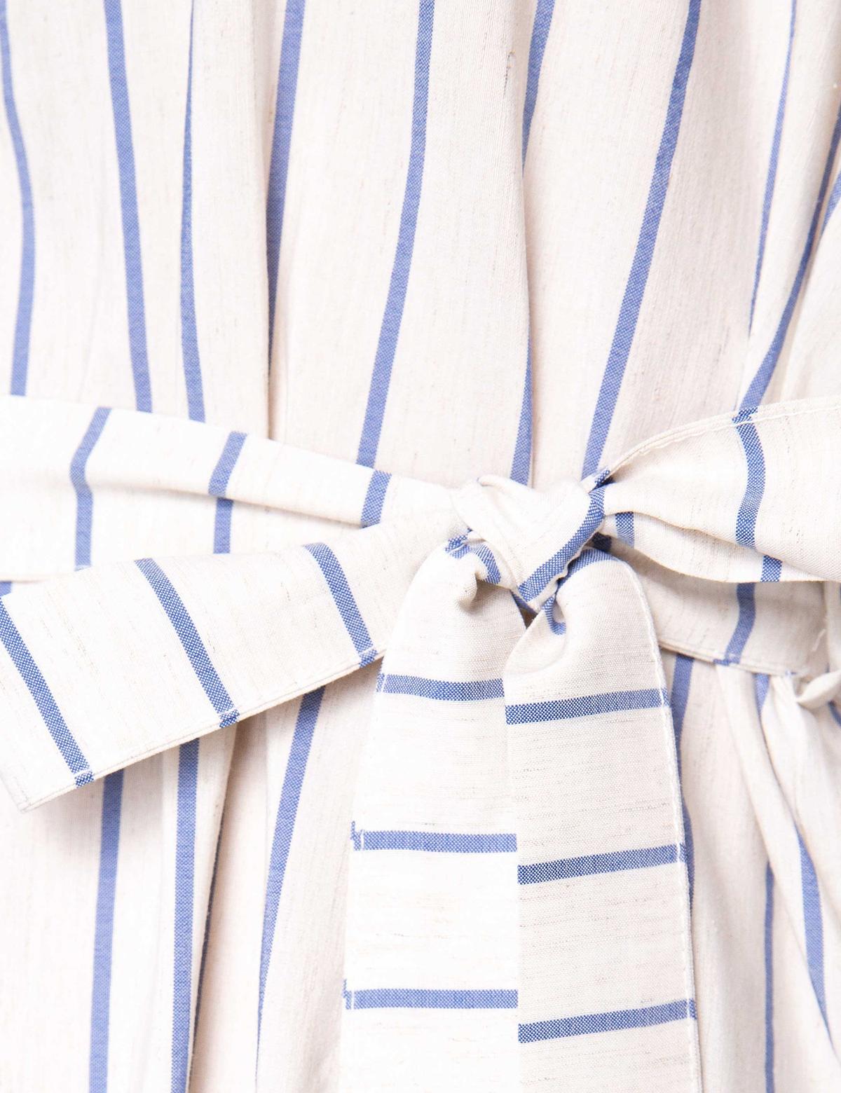 Mavi Dokuma Elbise - 50204414003