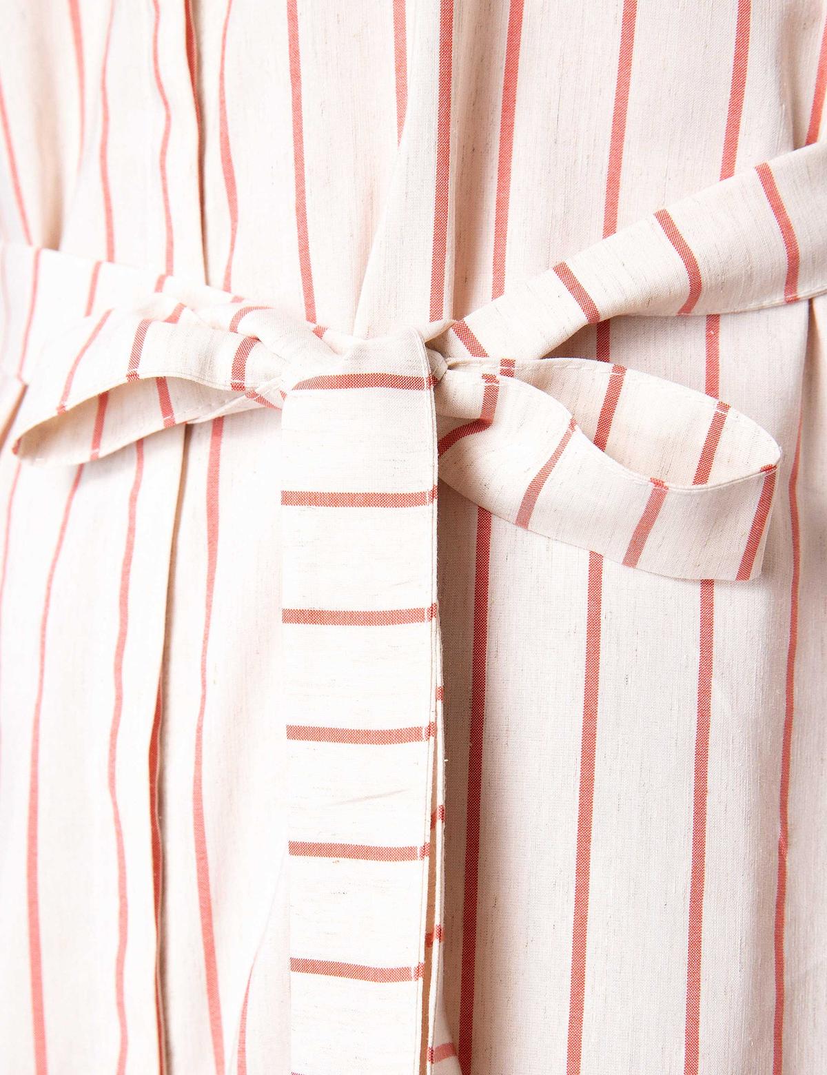 Nar Çiçeği Dokuma Elbise - 50204414006